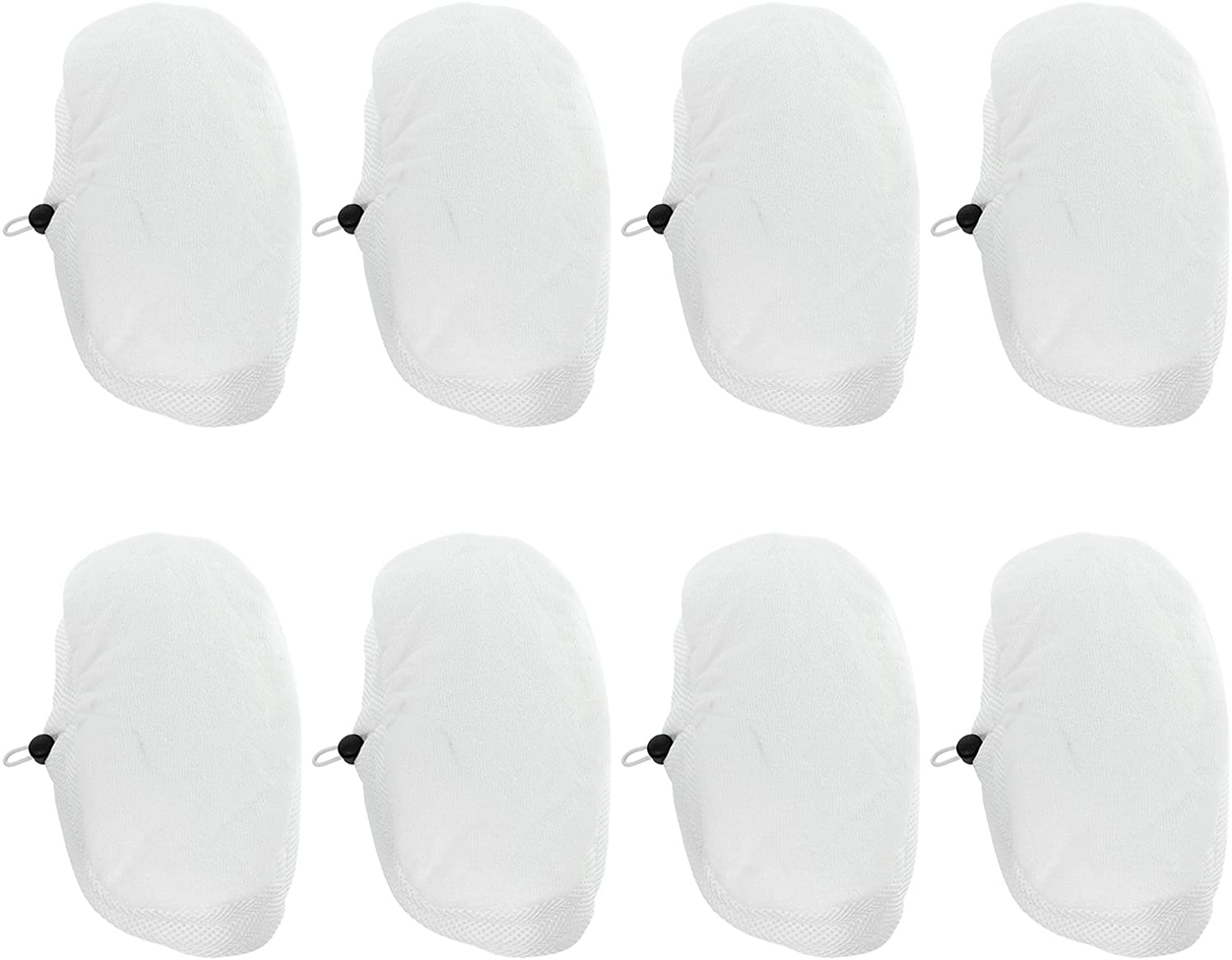Hard Floor Cleaning Cloth Pads for Morphy Richards 720022 12 in 1 Steam Cleaner Mop (Pack of 8)