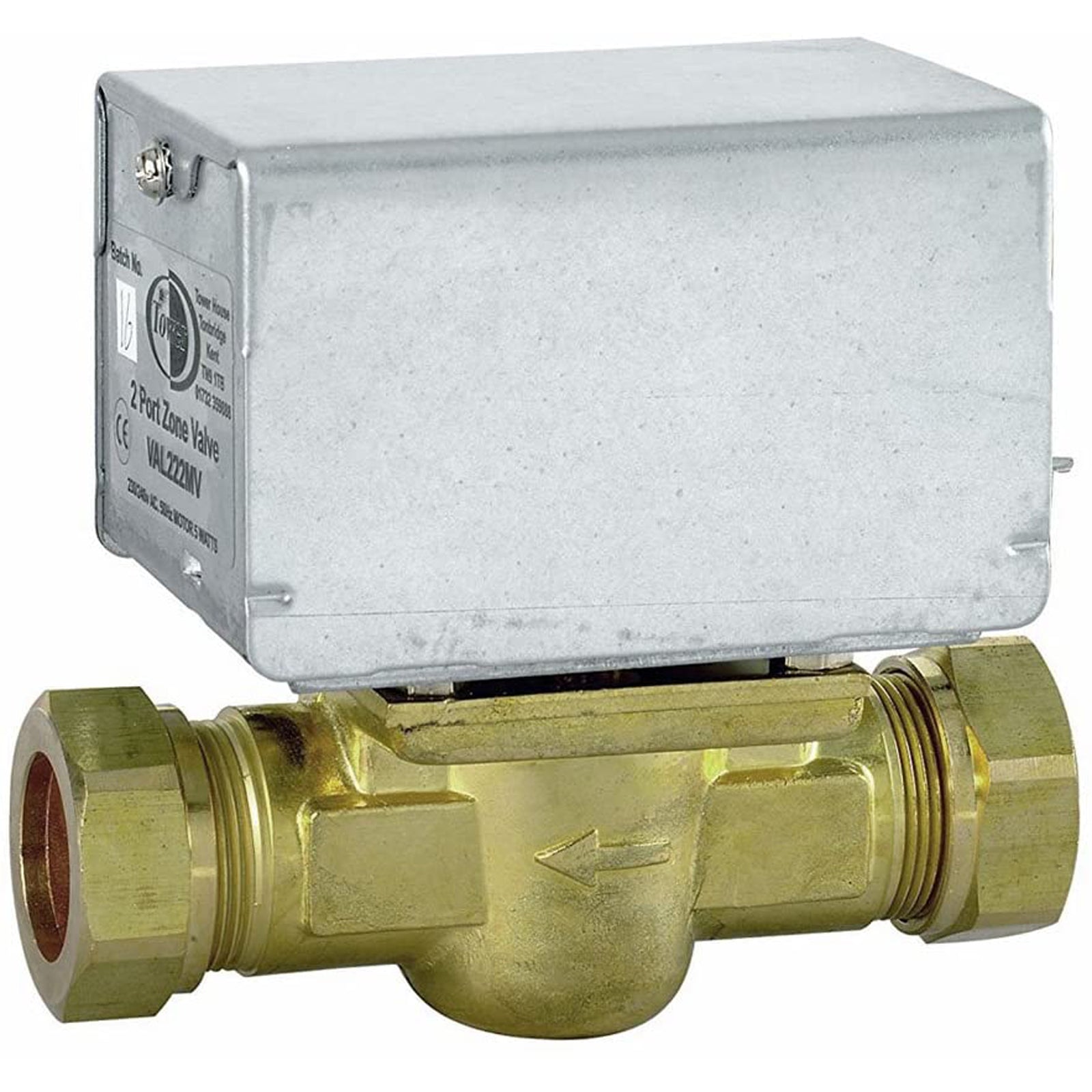 Motorised 2 Port Inline Zone Valve for HONEYWELL V4043 Central Heating Boiler Systems 22mm (Pack of 5)