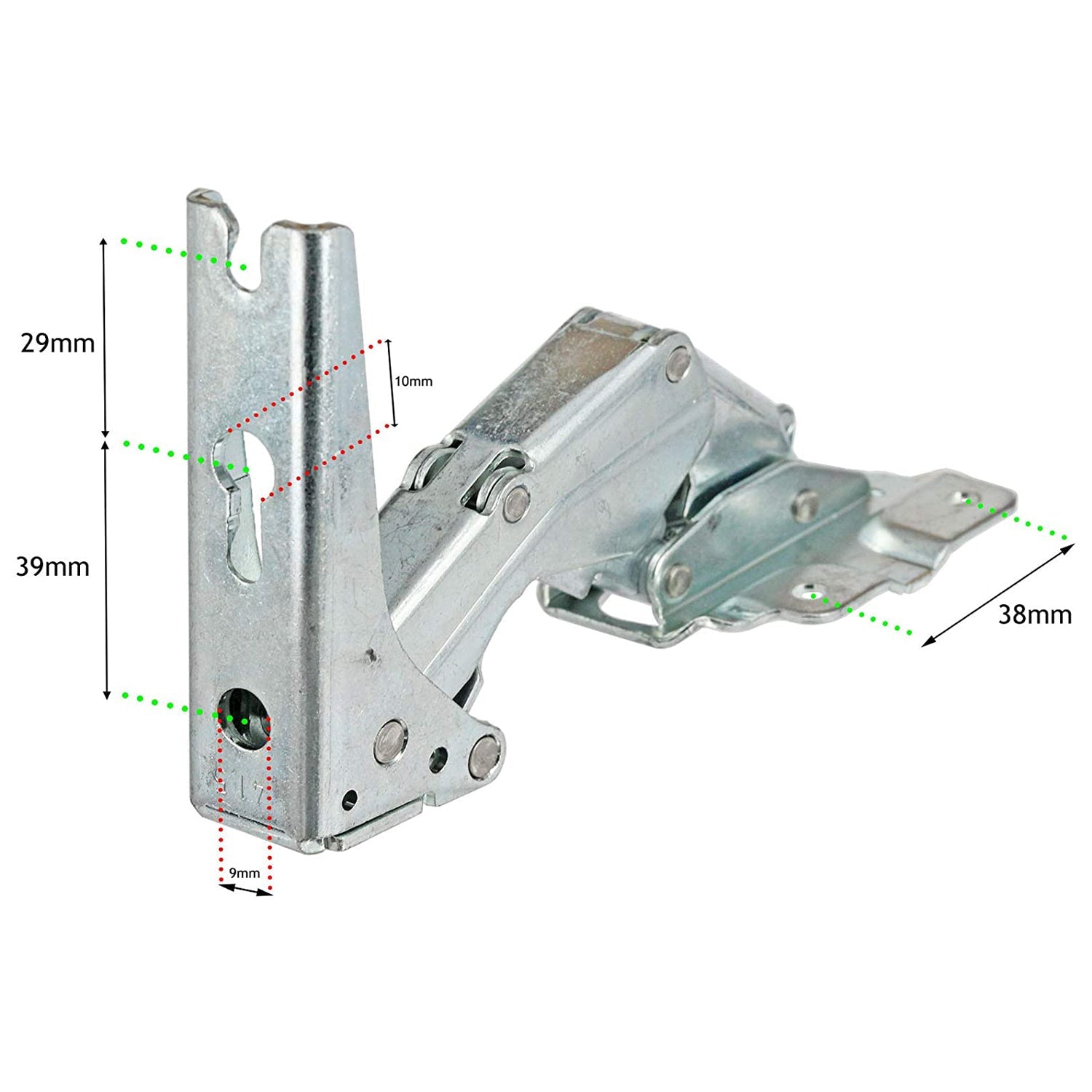 Door Hinge for MOFFAT MUF510 MUL514 Fridge Freezer - Integrated Upper Right / Lower Left Hand Side