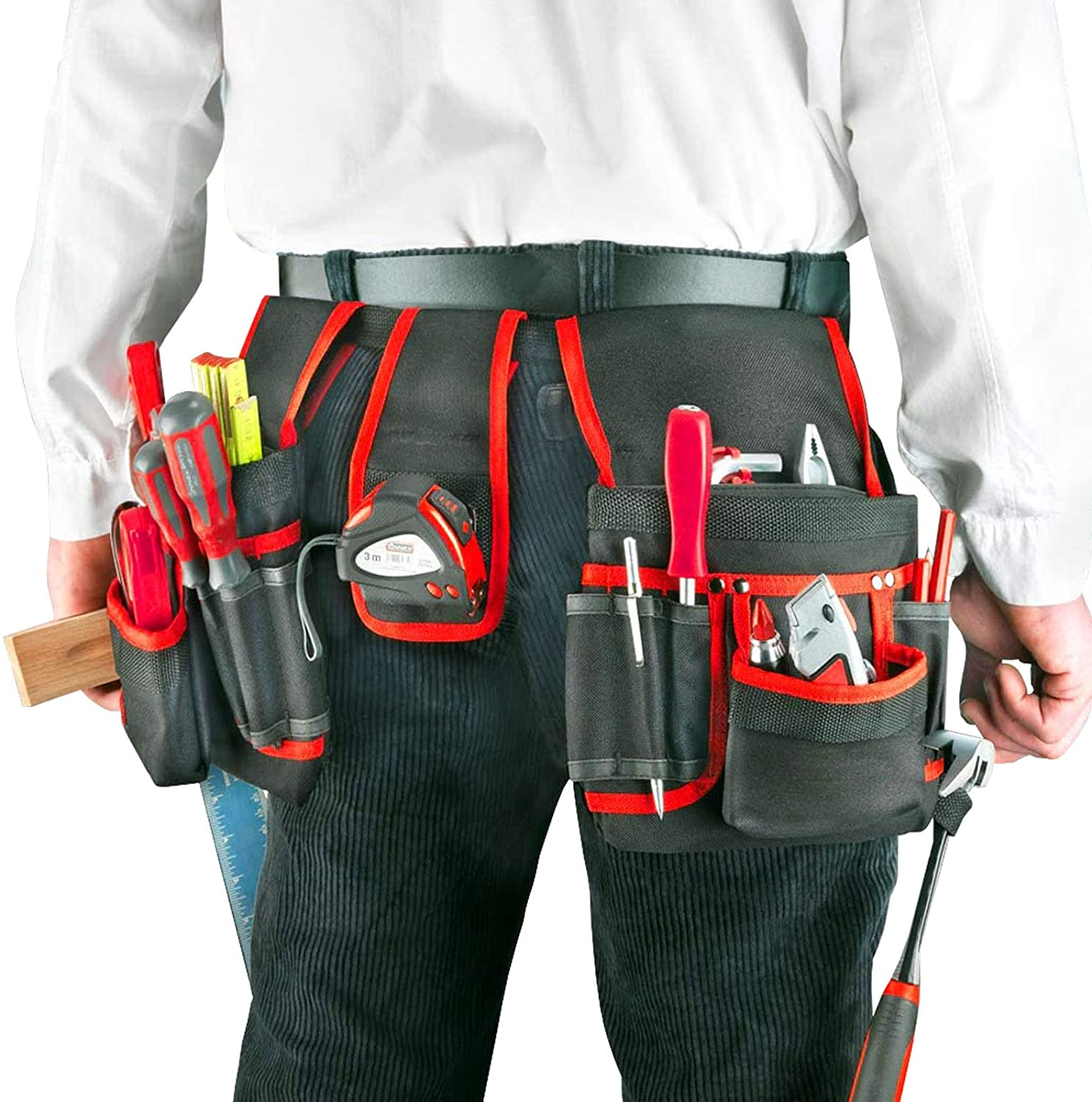 4.8 Mini Screwdriver Cordless Rechargeable Electric 20 Pocket Double Tool Belt