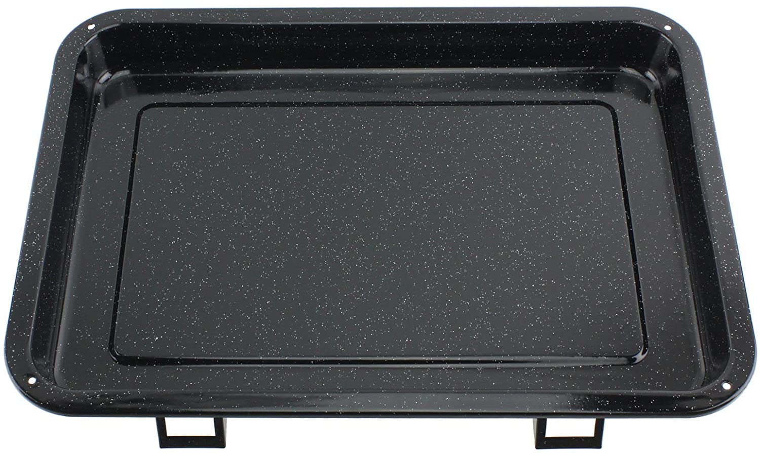 Medium Grill Pan, Rack & Dual Detachable Handles with Adjustable Shelf for CREDA Oven Cookers