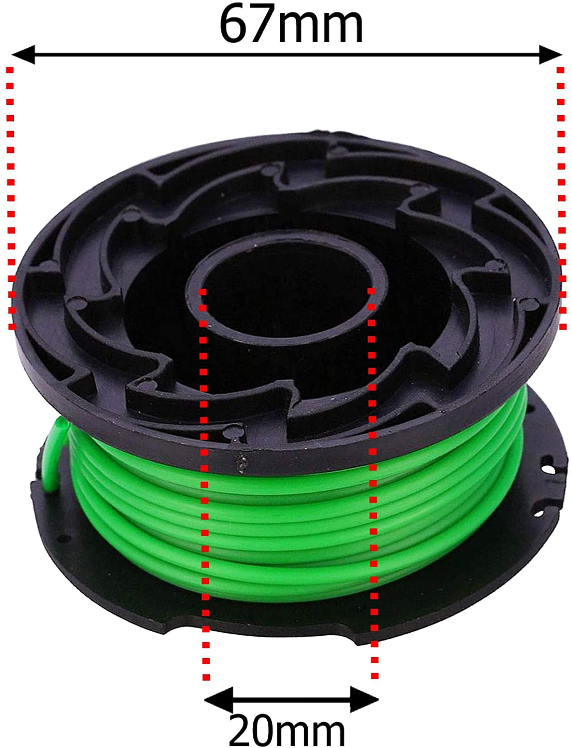 Spool Line Refill for BLACK DECKER Strimmer Trimmer GL7033 GL8033 GL9035 STB3620 (Pack of 3)