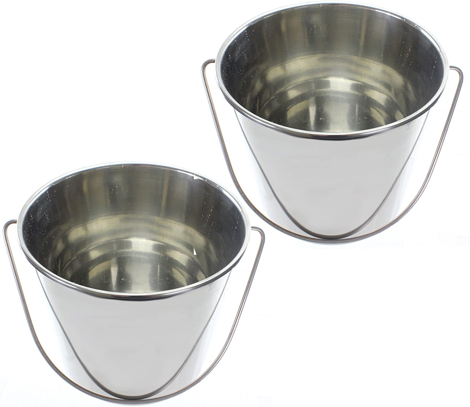 Stainless Steel Bucket Pack of 2 Buckets