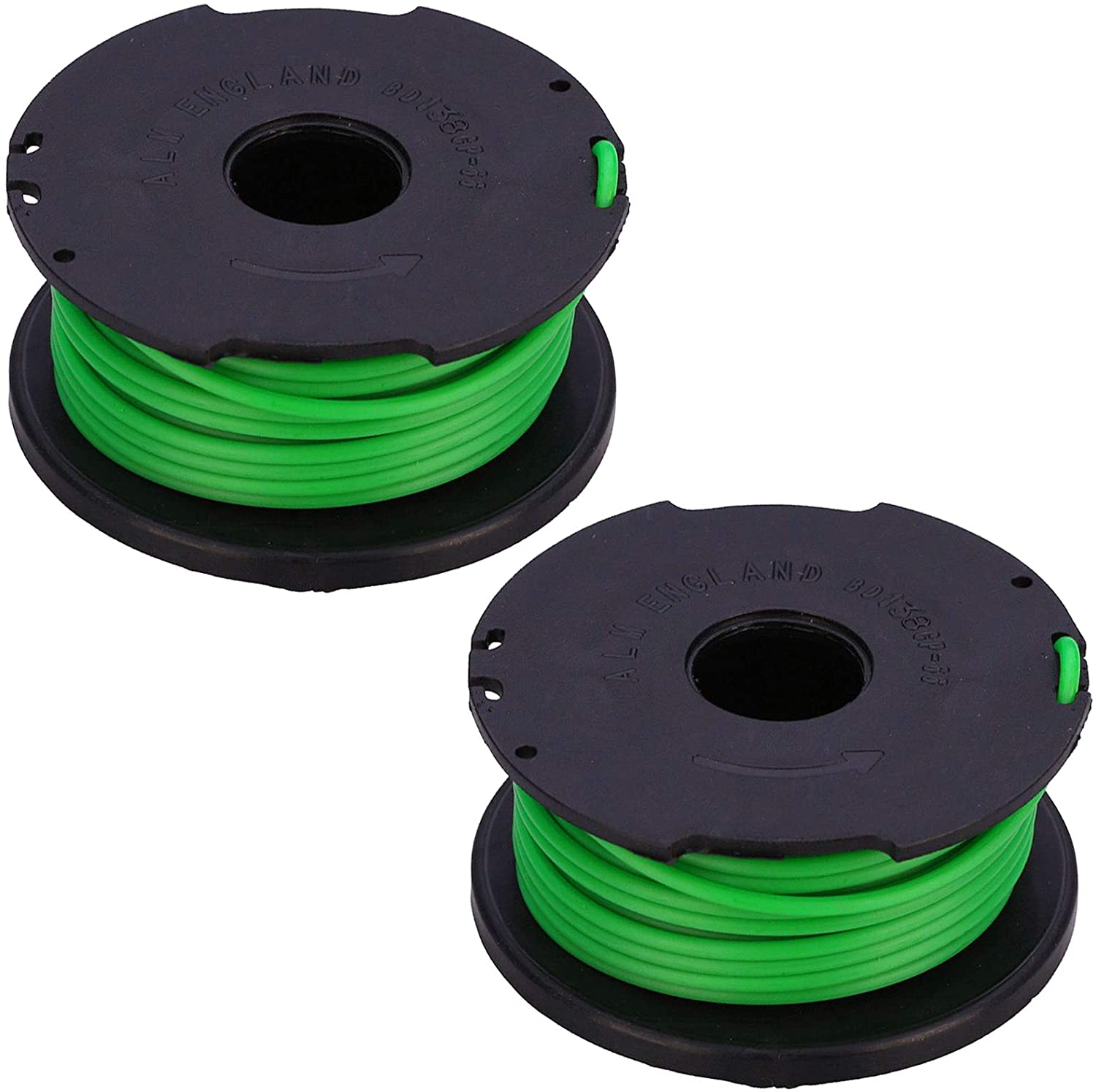 Spool Line Refill for BLACK DECKER Strimmer Trimmer GL7033 GL8033 GL9035 STB3620 (Pack of 2)
