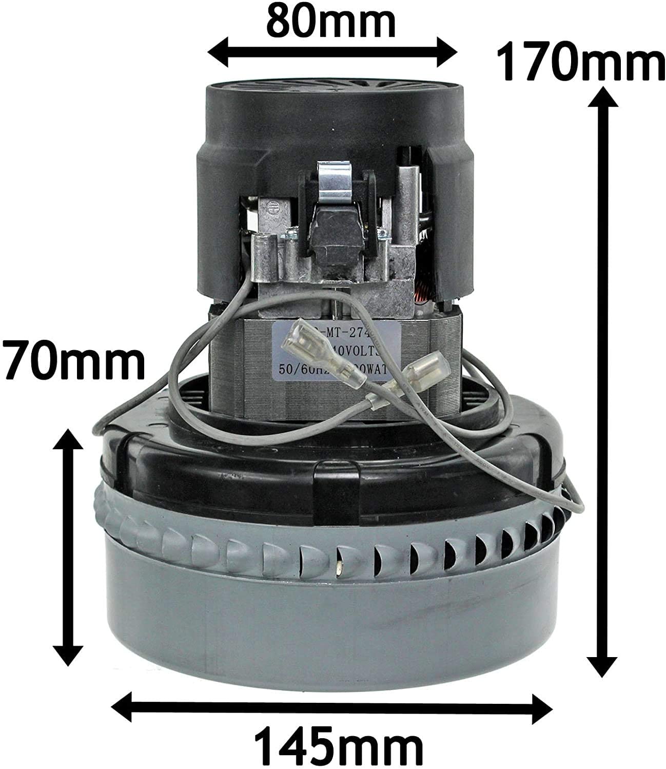 Vacuum Cleaner Motor for VAX 1200W 2 Stage Bypass (240V, Class F)