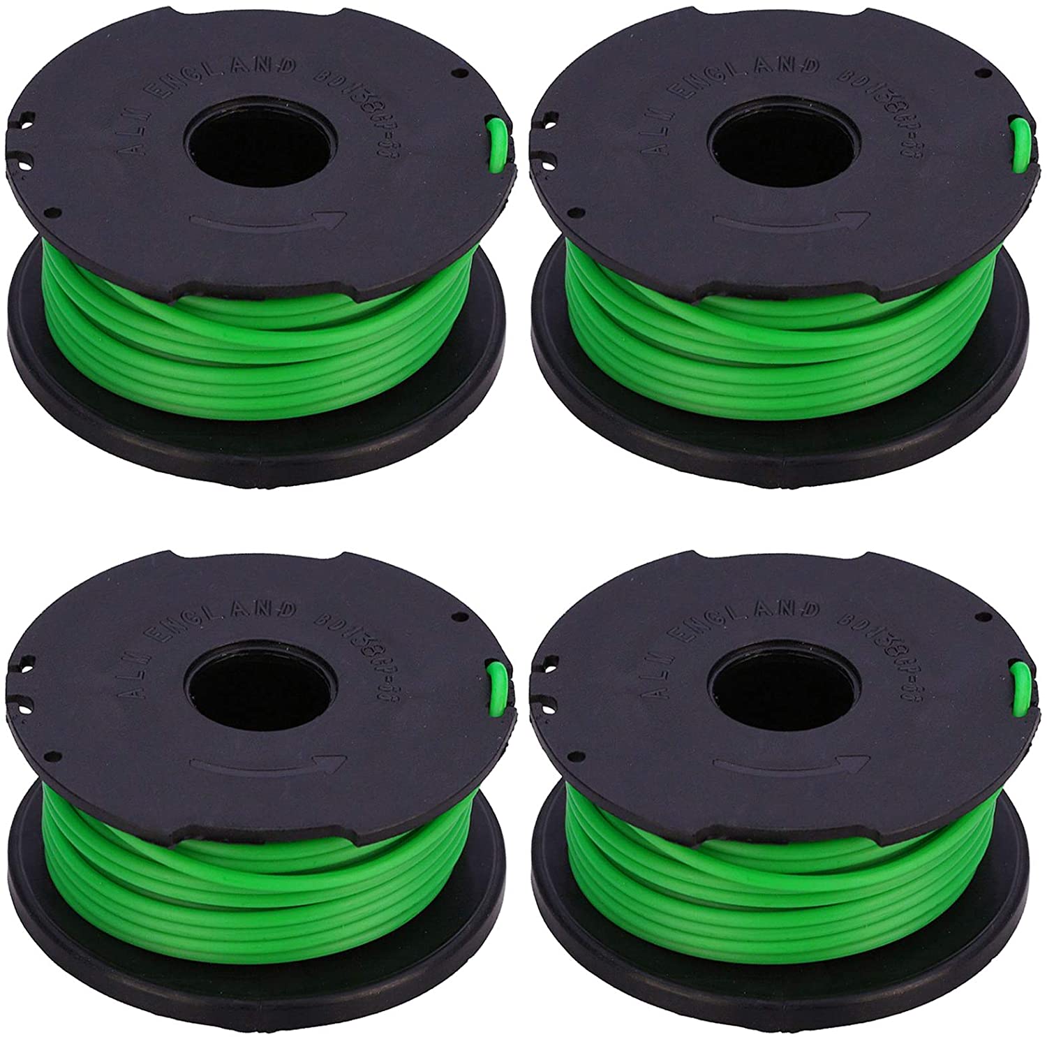 Spool Line Refill for BLACK DECKER Strimmer Trimmer GL7033 GL8033 GL9035 STB3620 (Pack of 4)