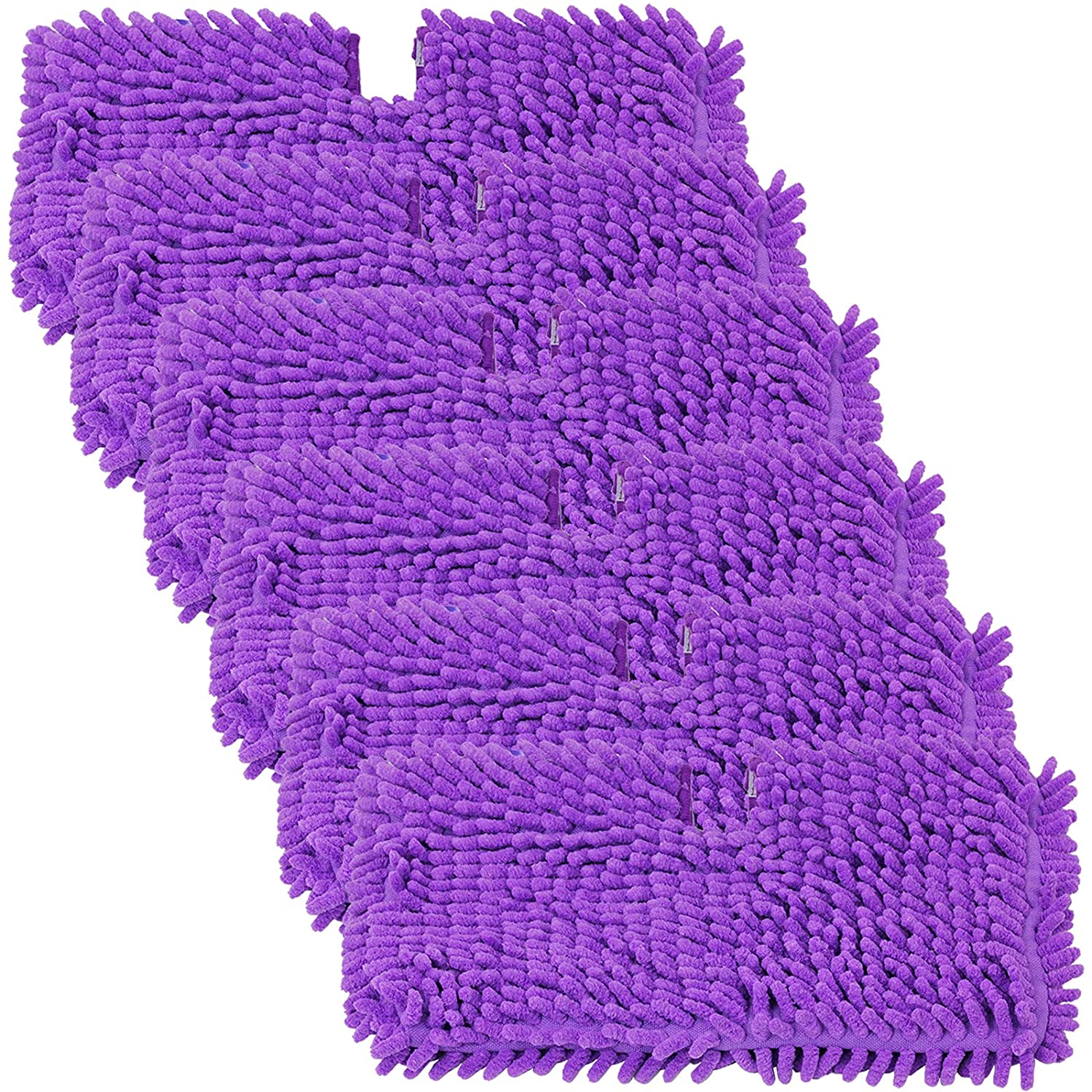 Steam Cleaner Cover Pads for Shark S3450 S3452 S3455K S3550 SE400 SE450 Mop (Pack of 6, Purple)