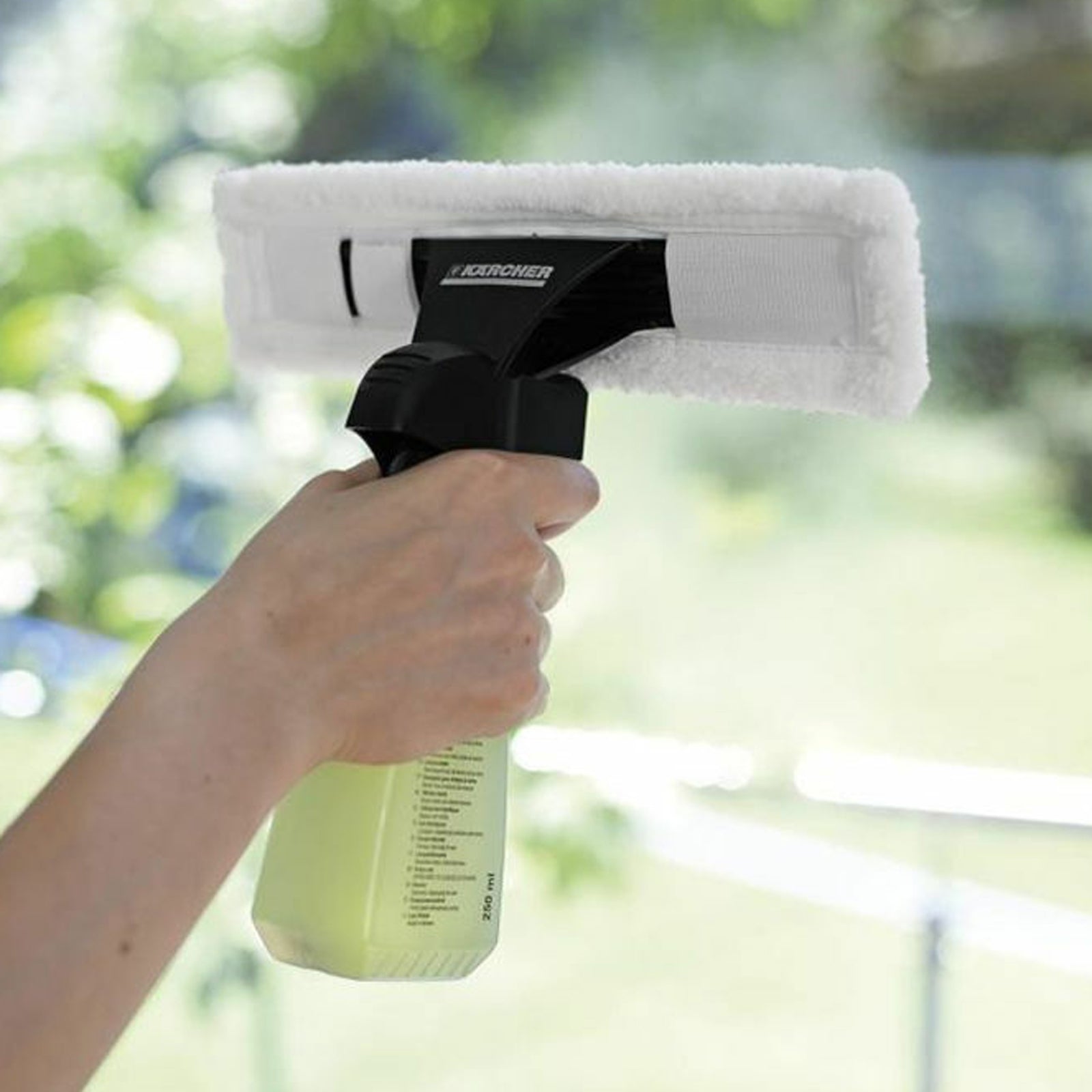 Cloth Pads + Cleaning Fluid for KARCHER Window Vac Vacuum - 6 x Pads + 500ml