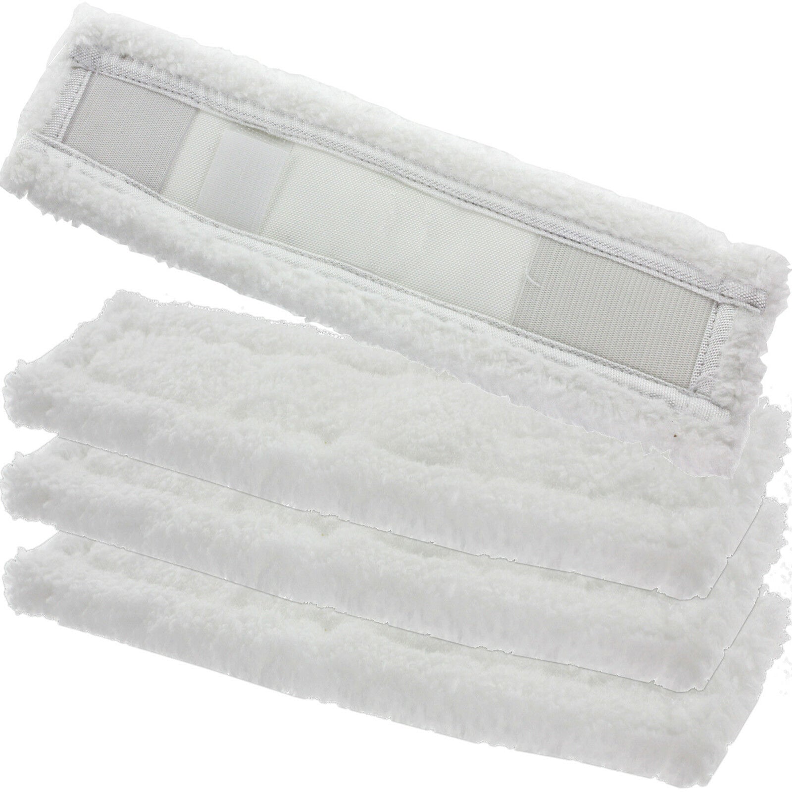 Cloth Pads + Cleaning Fluid for KARCHER Window Vac Vacuum - 4 x Pads + 500ml