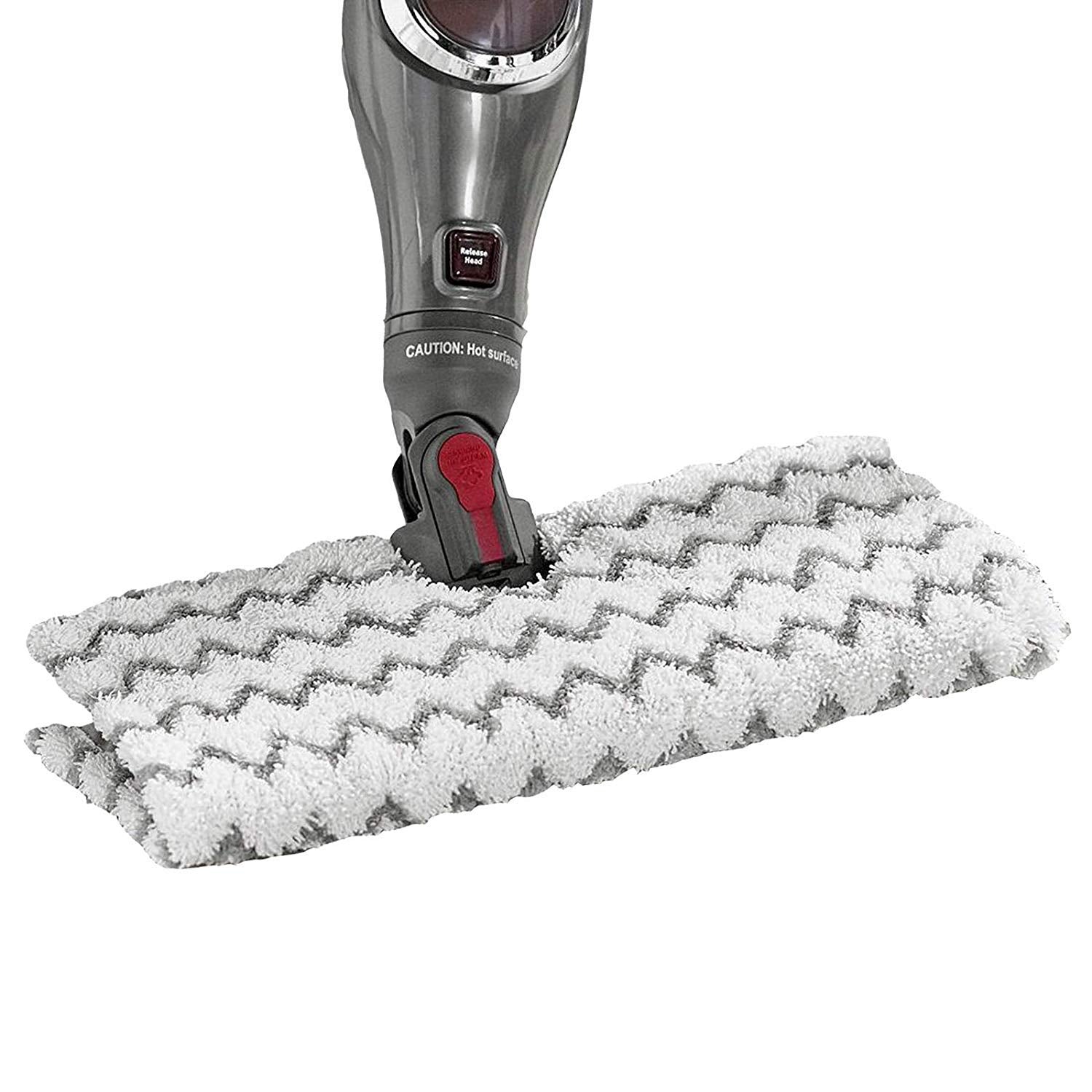 Cover Pads for SHARK Steam Cleaner Mop Dirt Grip S6001 S6003 Klik n' Flip (Pack of 4) + 500ml Detergent