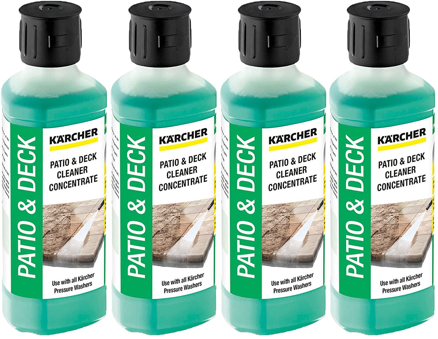 Karcher Patio & Deck Cleaner Detergent Fluid (4 x 500ml) 62958420 6.295-842.0 / 62953880 6.295-388.0