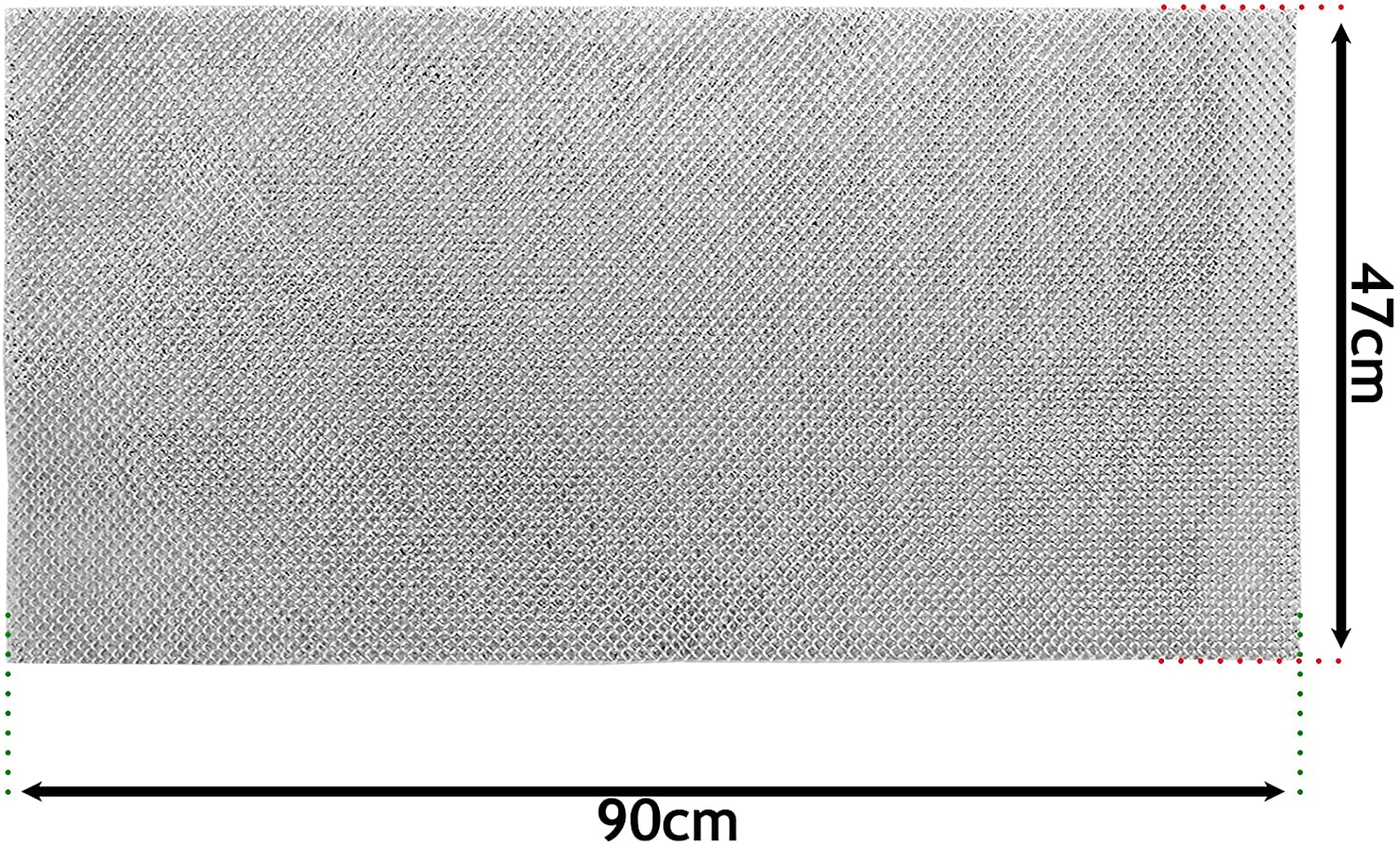 Grease Extractor Fan Vent Filter Metal (90 x 47cm)