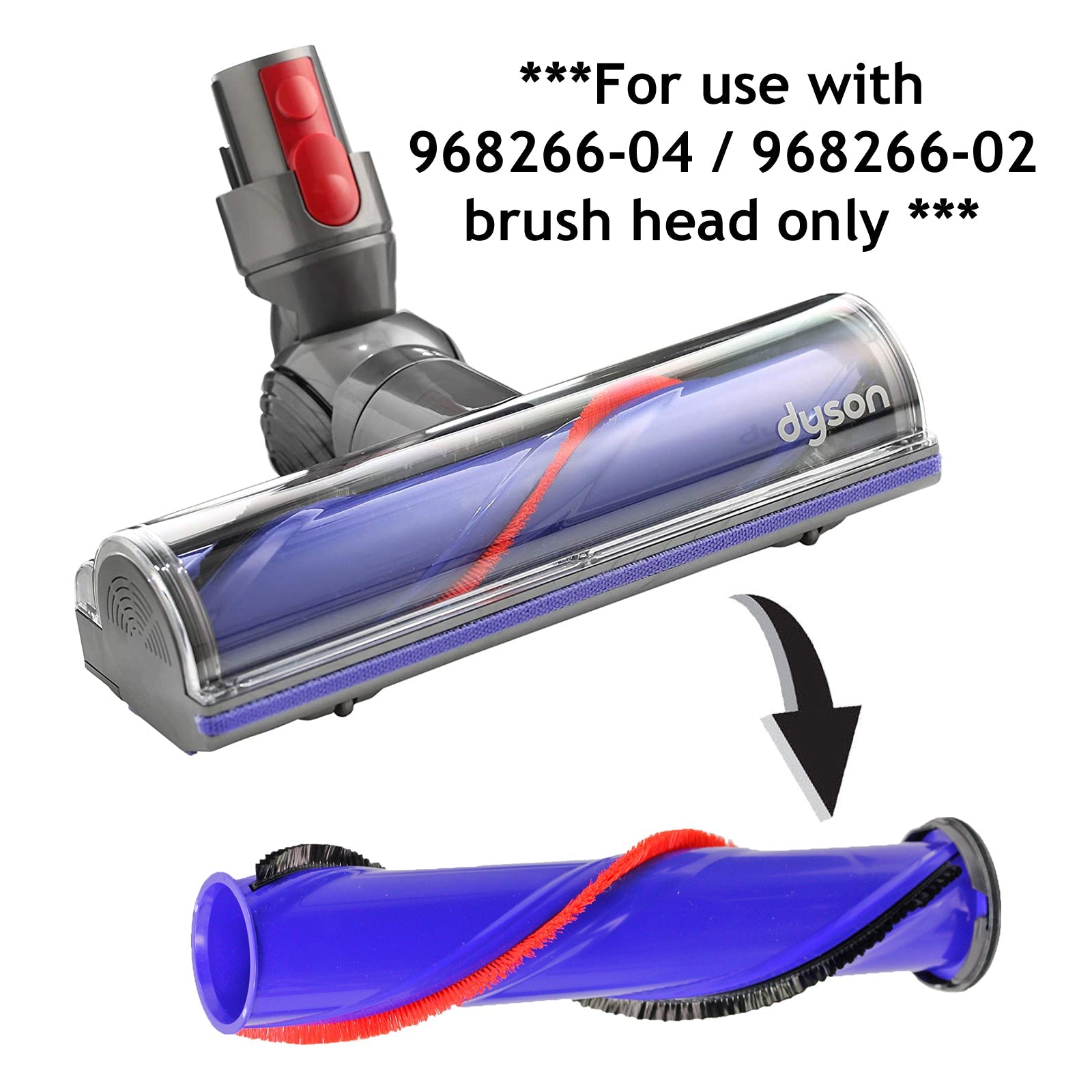 Brushroll for DYSON V6 V7 SV04 SV06 SV09 SV11 Animal Vacuum Large Roller Bar Brush Roll Brushbar 240mm