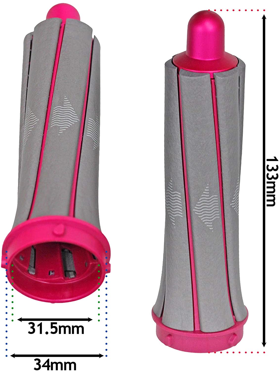 DYSON Airwrap™ HS01 Hair Styler 30mm Short Barrels (Nickel / Fuchsia)