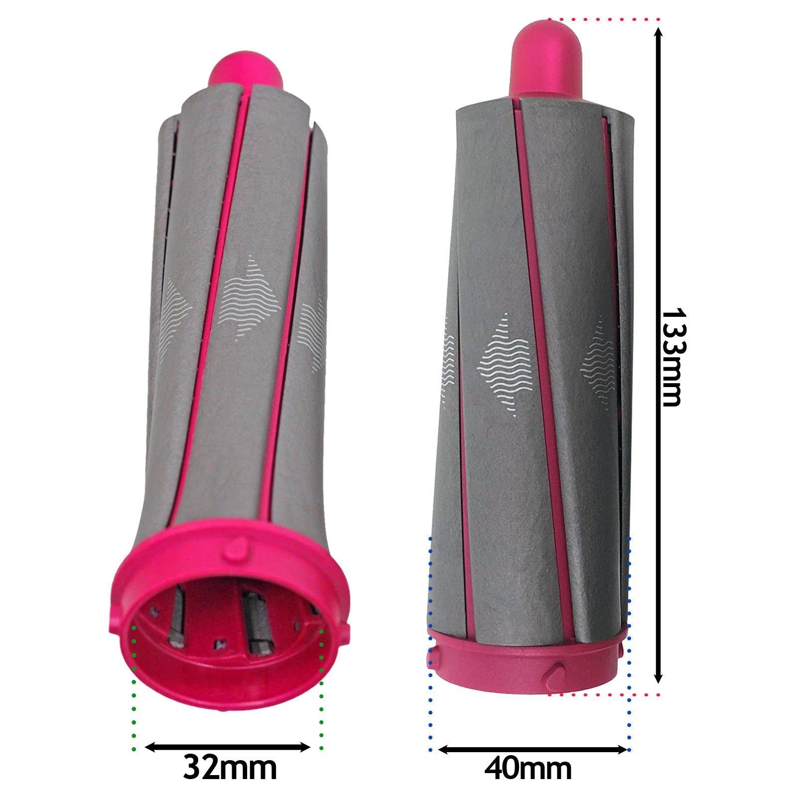 DYSON Airwrap™ HS01 Hair Styler 40mm Short Barrels (Nickel / Fuchsia)