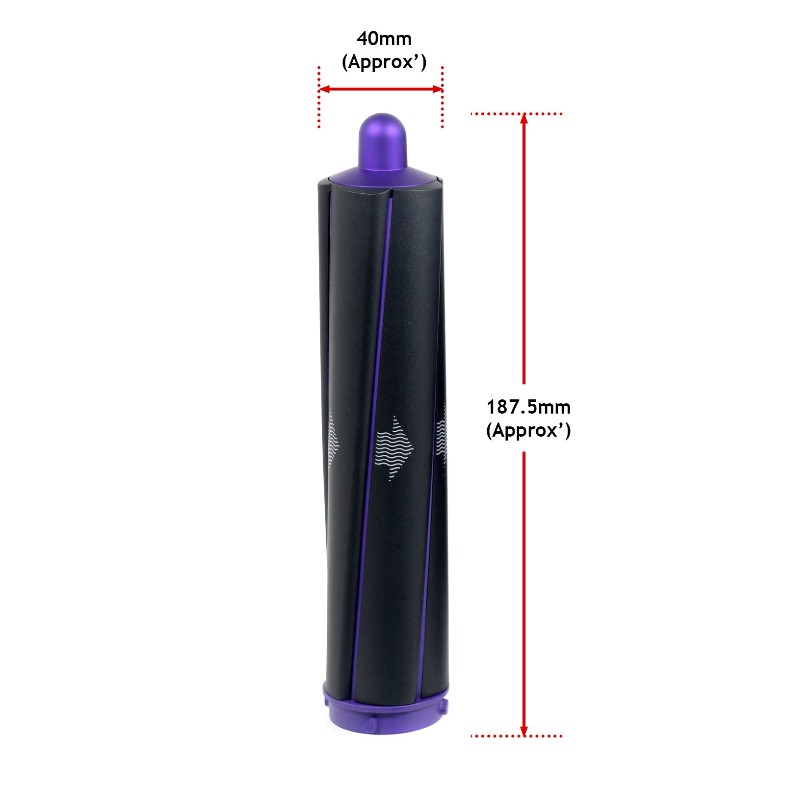 DYSON Airwrap™ HS01 Hair Styler 40mm Long Barrels (Black / Purple)