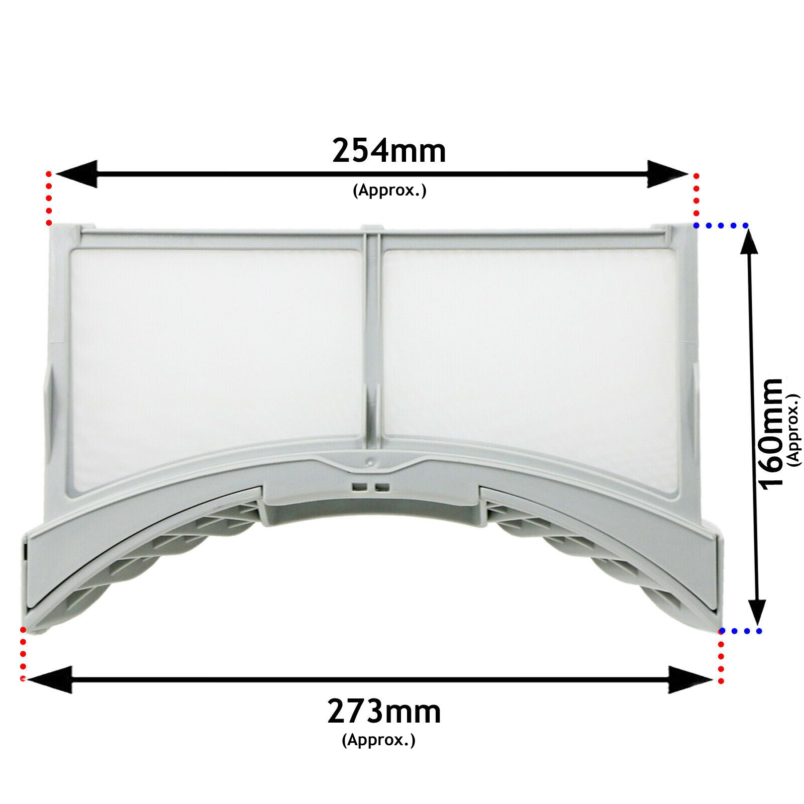 LG Tumble Dryer Lint Screen / Dust Fluff Filter Cage Genuine - ADQ55998601