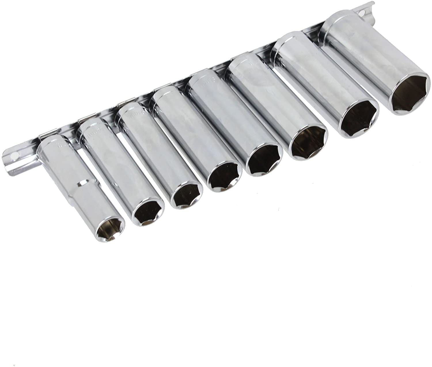 Extendable Wheel Nut Socket Wrench Power Bar 17mm 19mm, 18" Tyre Iron & Socket Set