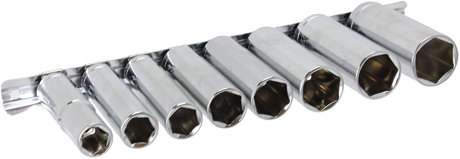 Extendable Wheel Nut Socket Wrench Power Bar 17mm 19mm, 18" Tyre Iron & Socket Set