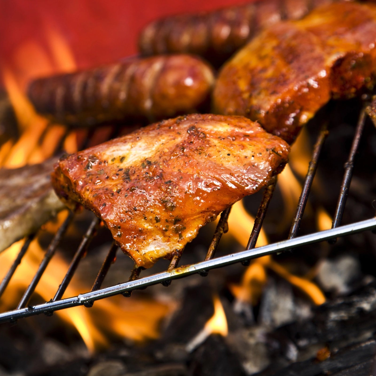 BBQ Adjustable Grill Shelf Rack Extendable Screw Fix Arms Barbecue Grid