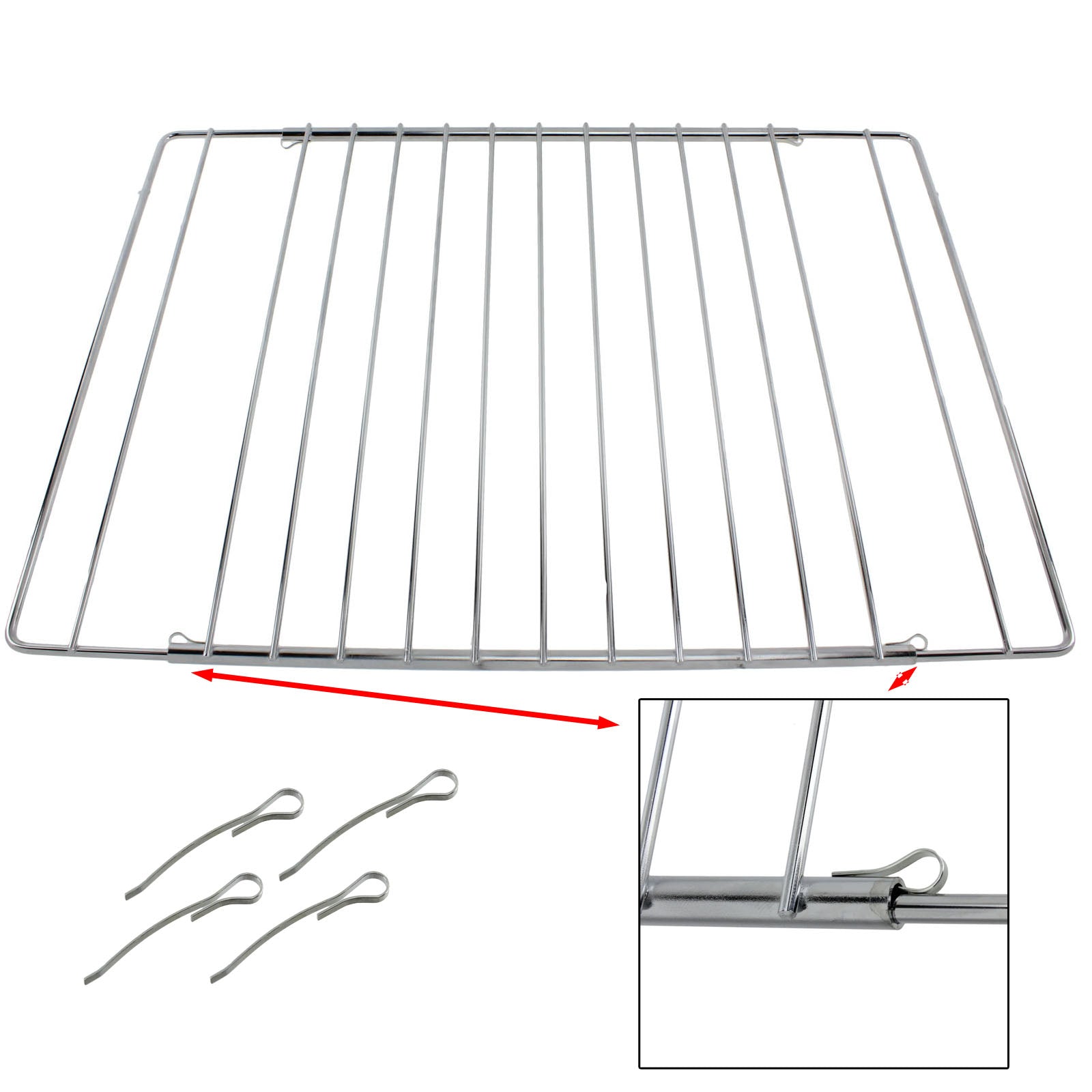 Adjustable Extendable Shelf for Arrow Oven Cooker (310 x 345-565mm, Pack of 2)
