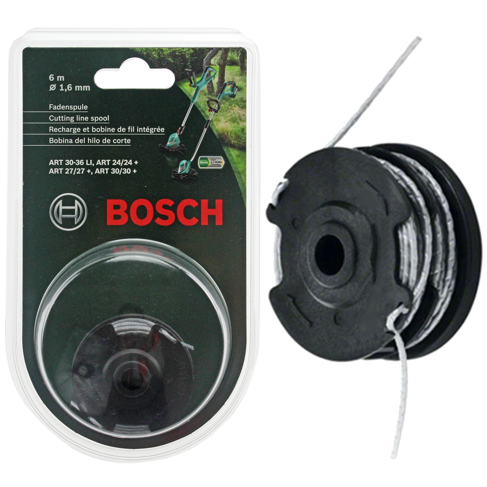 Bosch ART 24 27 30 30-36 LI Genuine Strimmer Trimmer Cutting Line Spool Feed 12m 1.6mm - F016800351