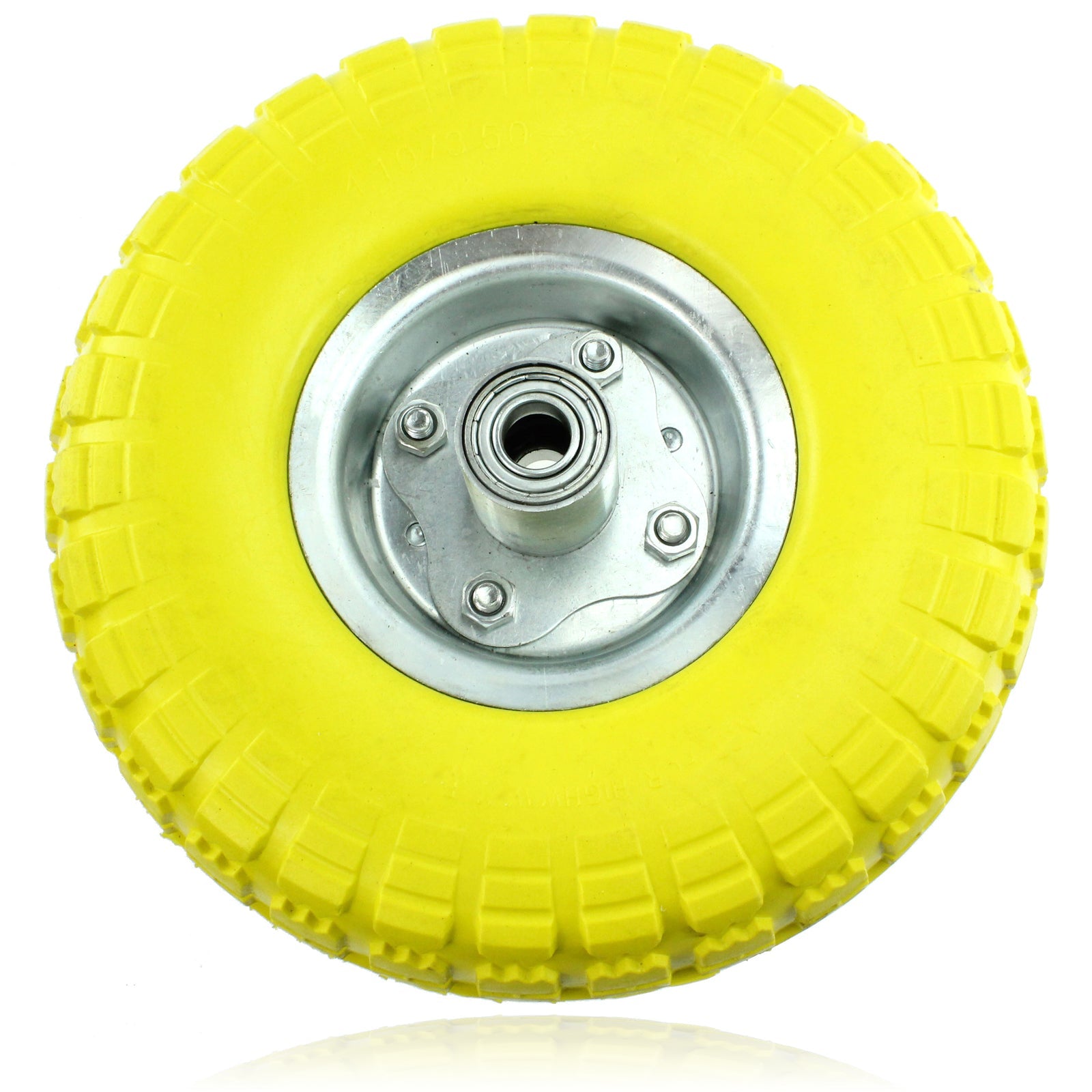 10" Solid Wheelbarrow Wheel Tubeless Barrow Tyre Burst & Puncture Proof Spare