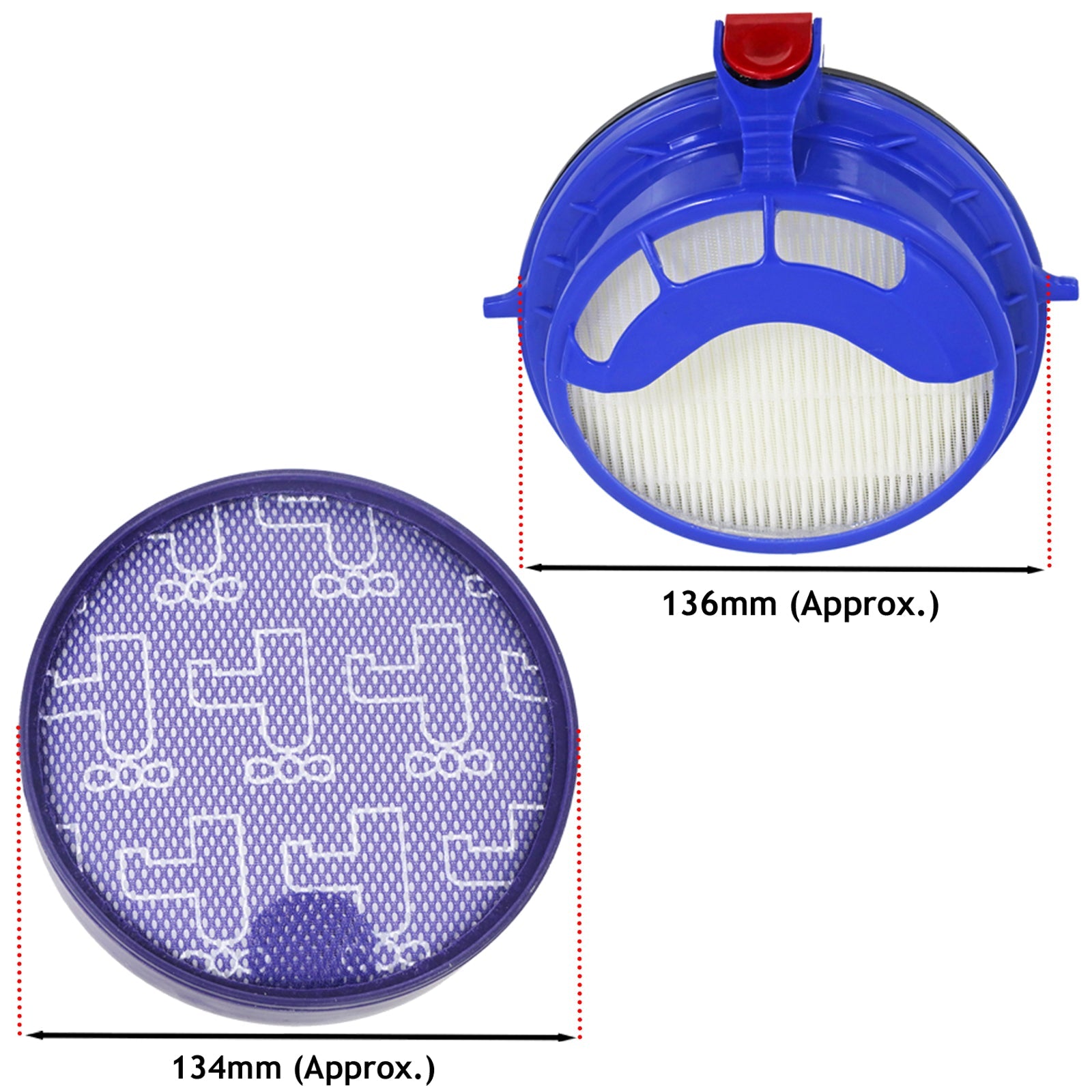 Hose Filter Kit for DYSON DC25 DC25i + Pre & Post Motor HEPA Vacuum