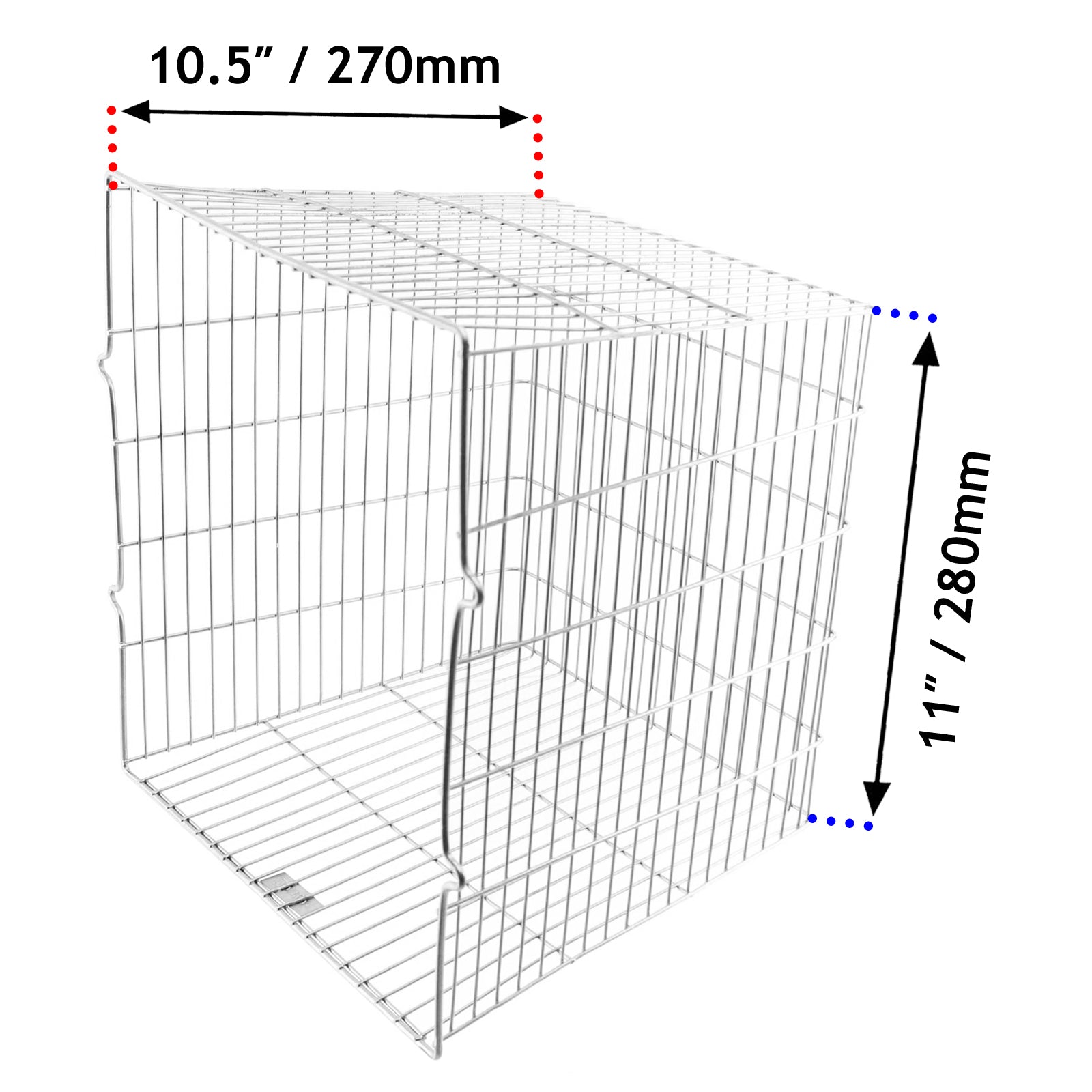 UNIVERSAL Anti Theft / Vandalism Alarm Guard Square Cage Zinc Coated (11'' x 10'' x 10.5'')