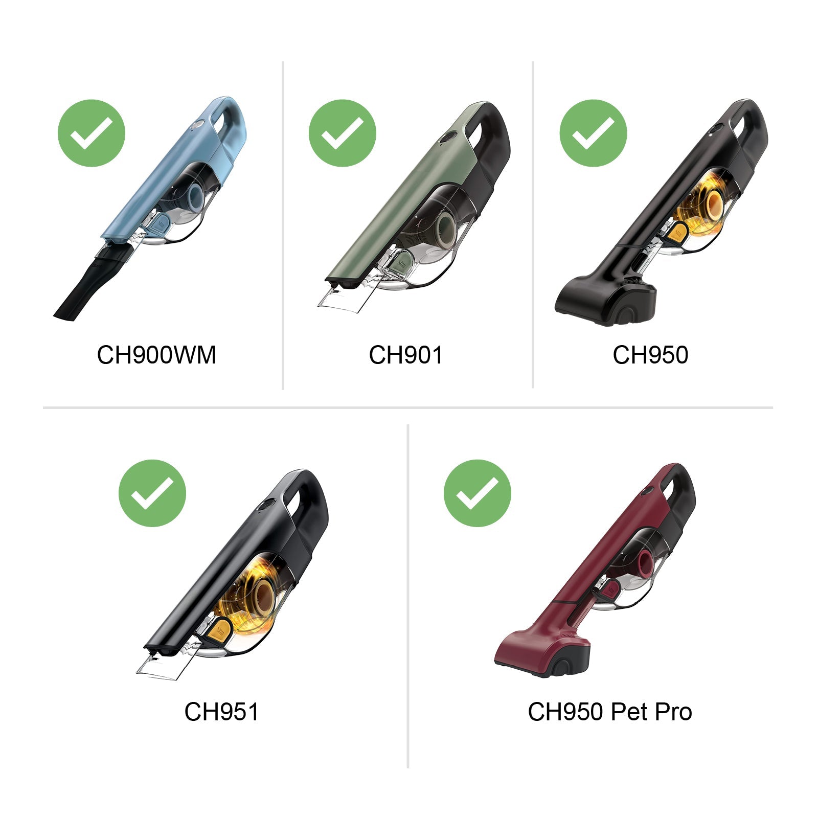 Filters for SHARK Vacuum Foam CH901 CH950 CH951 CH951C CH900WM XFTRCH900