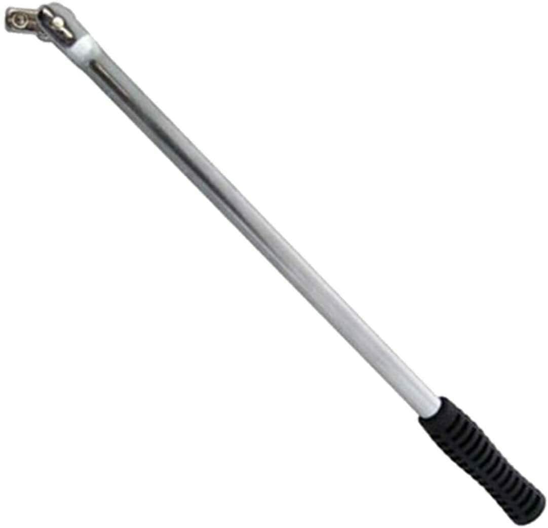 1/2" Drive Breaker Bar Wheel Balance Flexi Socket Head + 18" Tyre Iron + Socket Set (10mm, 13mm, 17mm & 19mm)