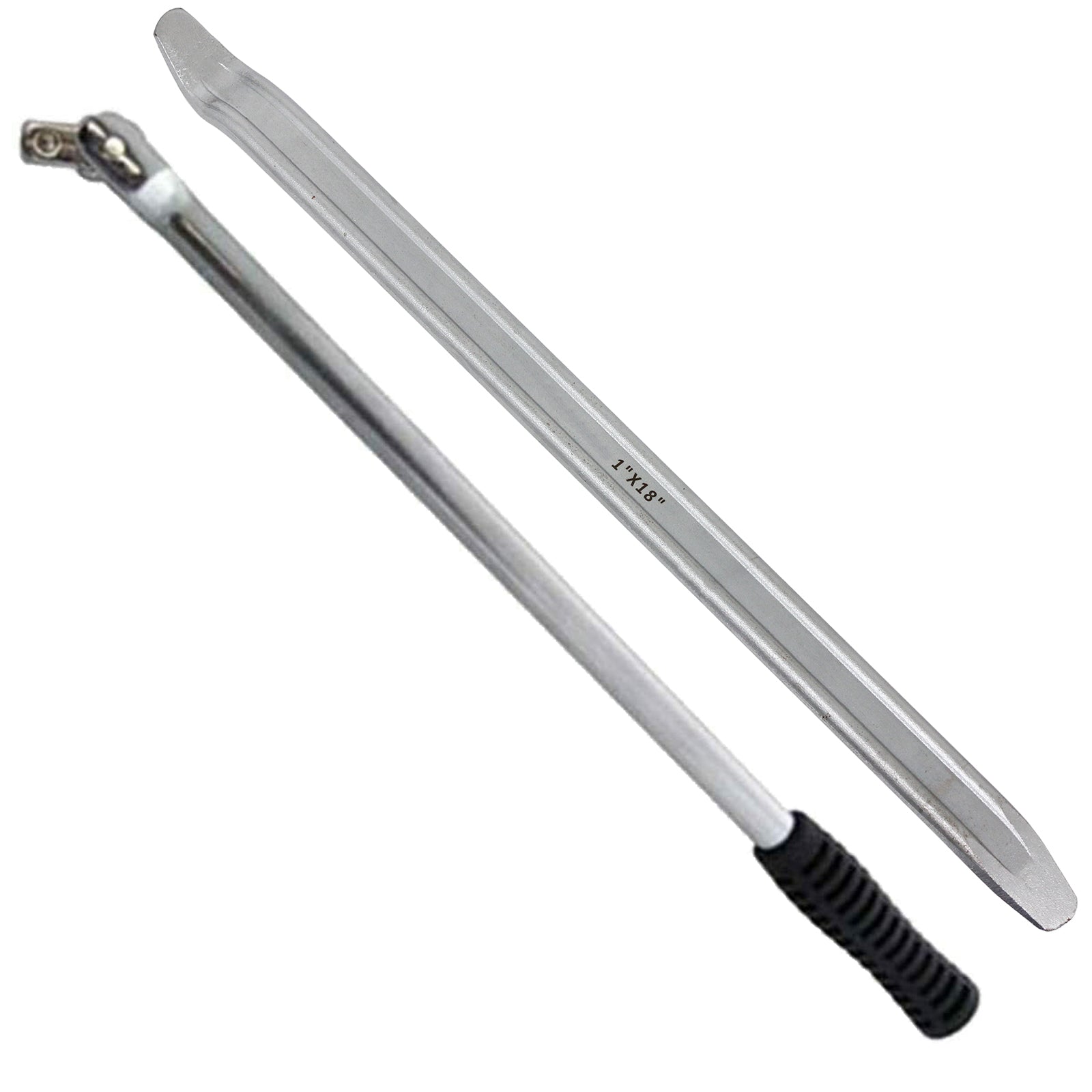 Extendable Wheel Nut Socket Wrench Power Bar 17mm 19mm + 18" Tyre Iron