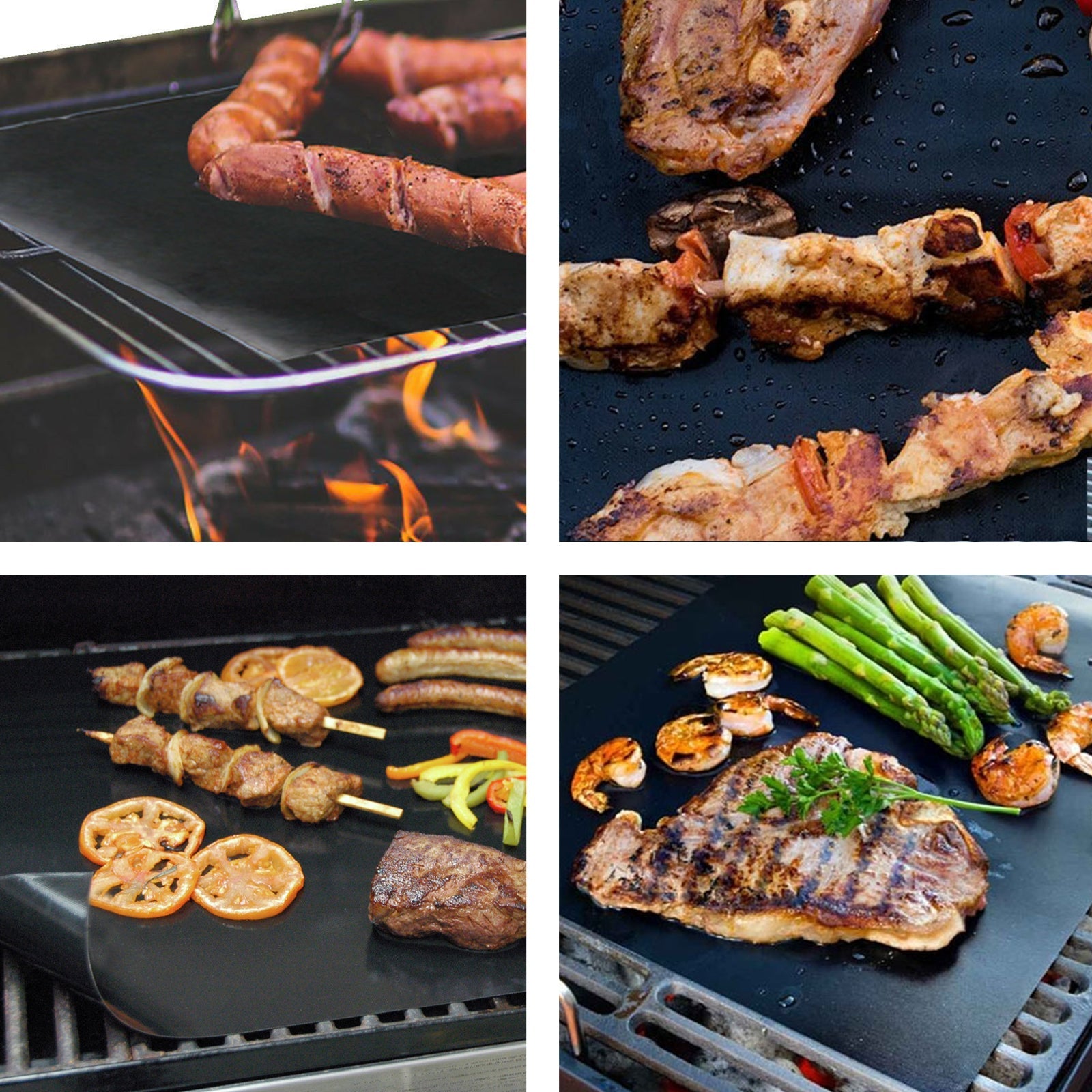 BBQ Liner Teflon Non Stick Heavy Duty Barbecue Lining 40 x 50cm