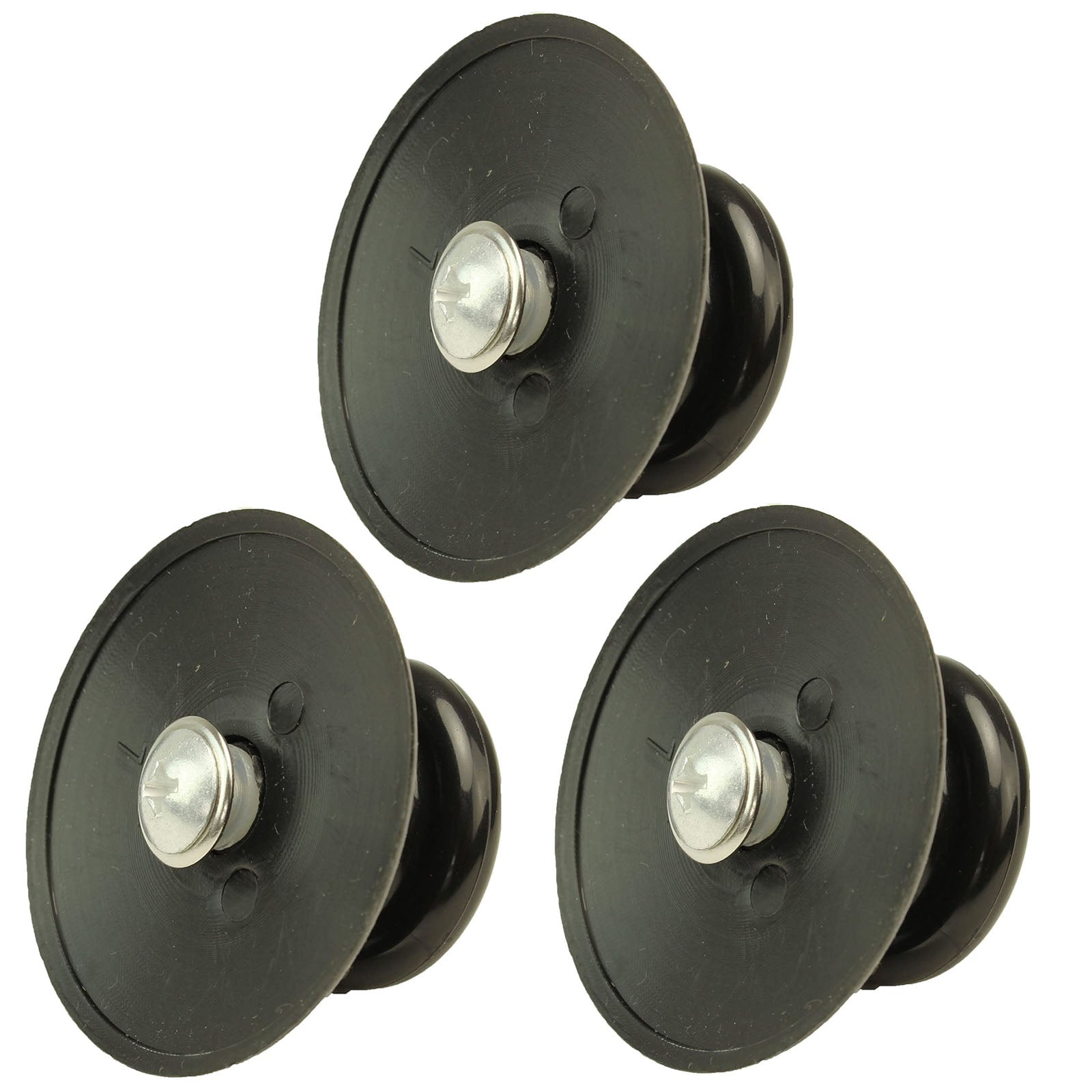 Round Universal Lid Knob x 3 for Slow Cooker Pot, Glass Saucepan - Heat Resistant Handle