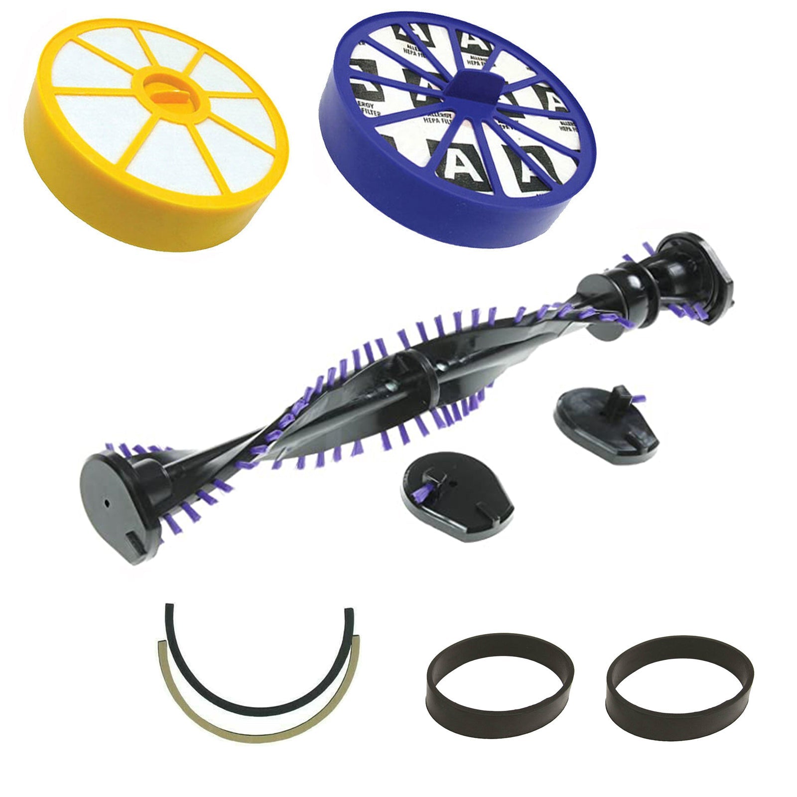 BrushBar, Filter Kit + Belts Fits Dyson DC14 Vacuum Pre & Post Motor HEPA + Seal