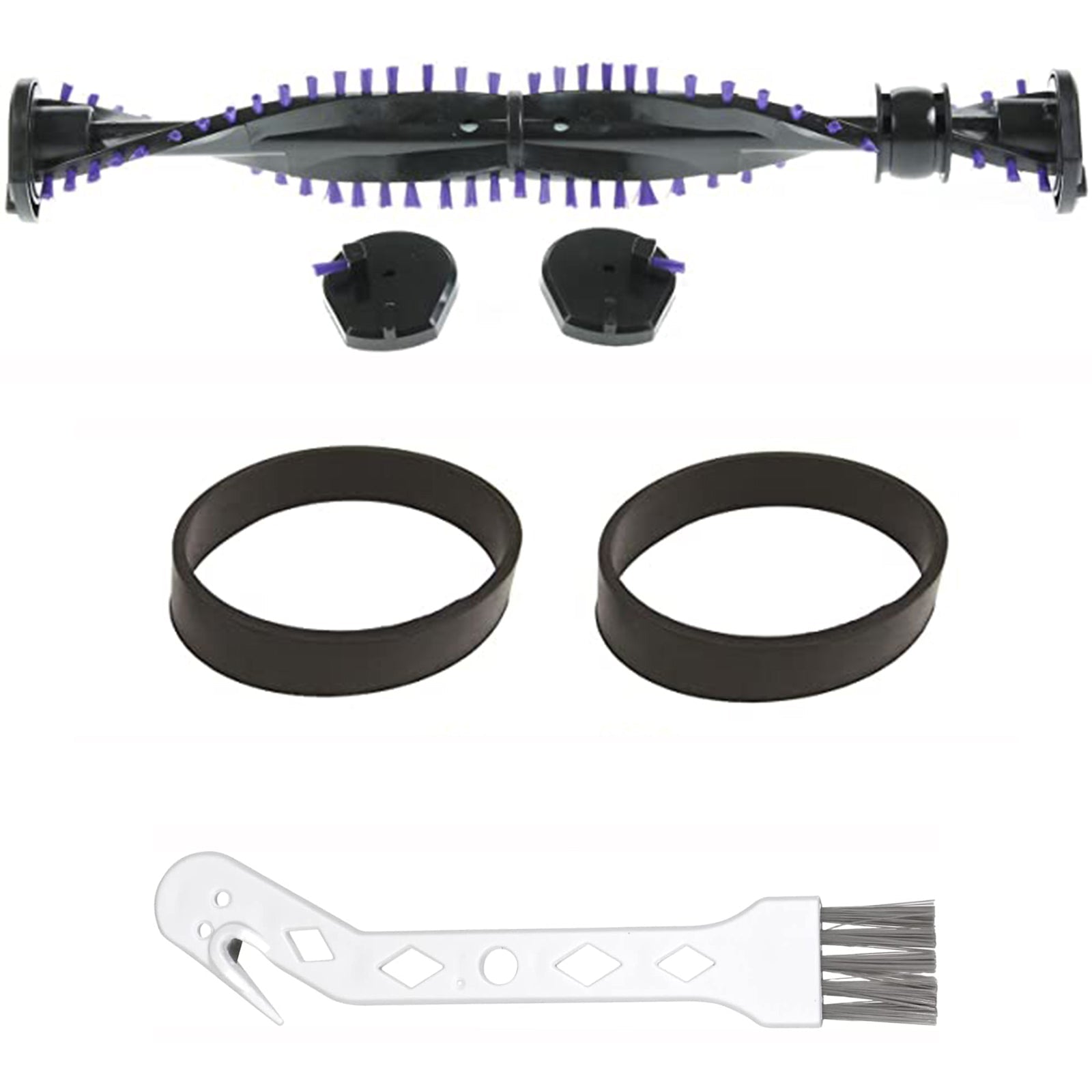 BrushBar Kit for DYSON DC04 DC07 DC14 DC33 Clutch Vacuums Roller Bar End Caps + Belts
