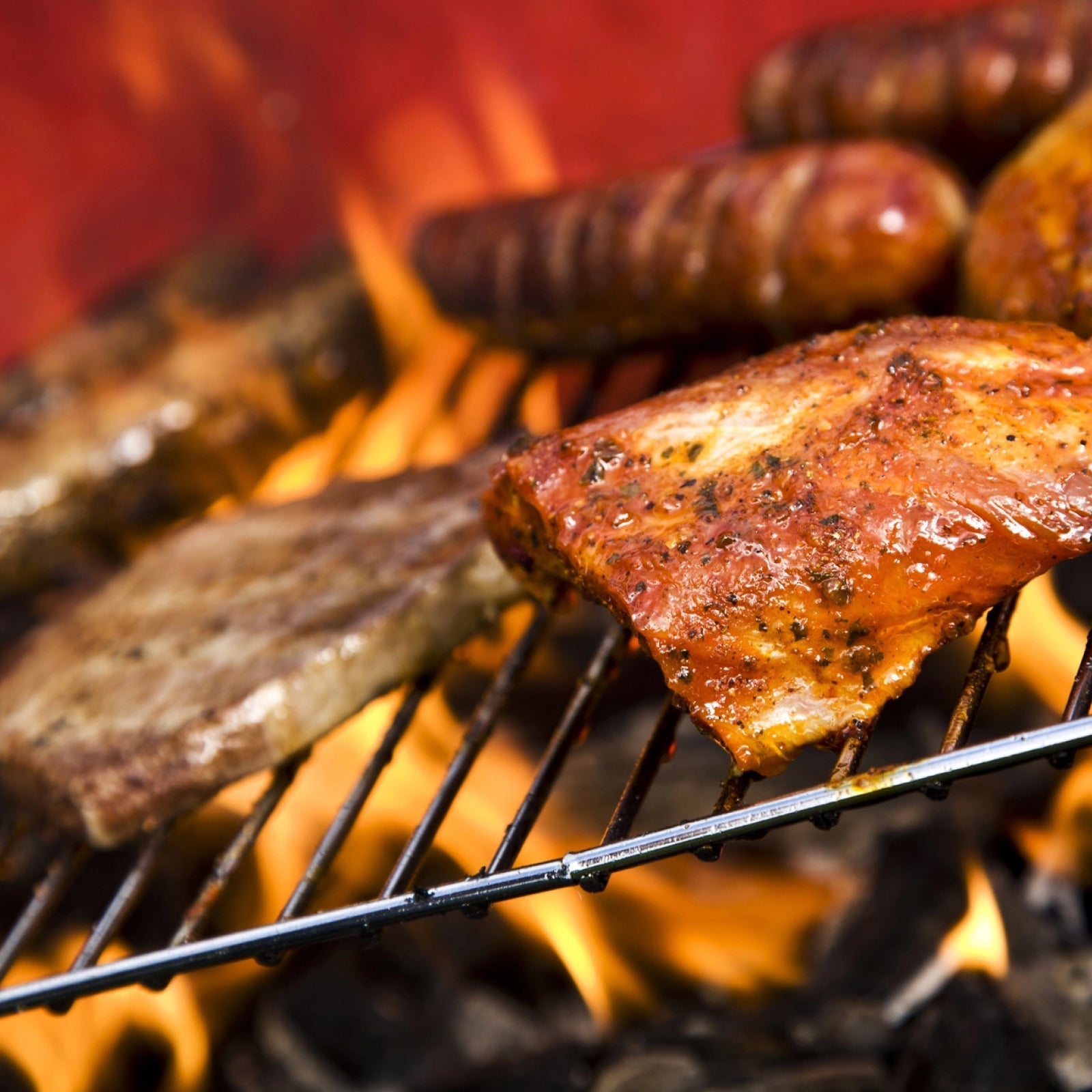 Universal Adjustable BBQ Grill Locking Shelf Chrome Charcoal Extendable x 2