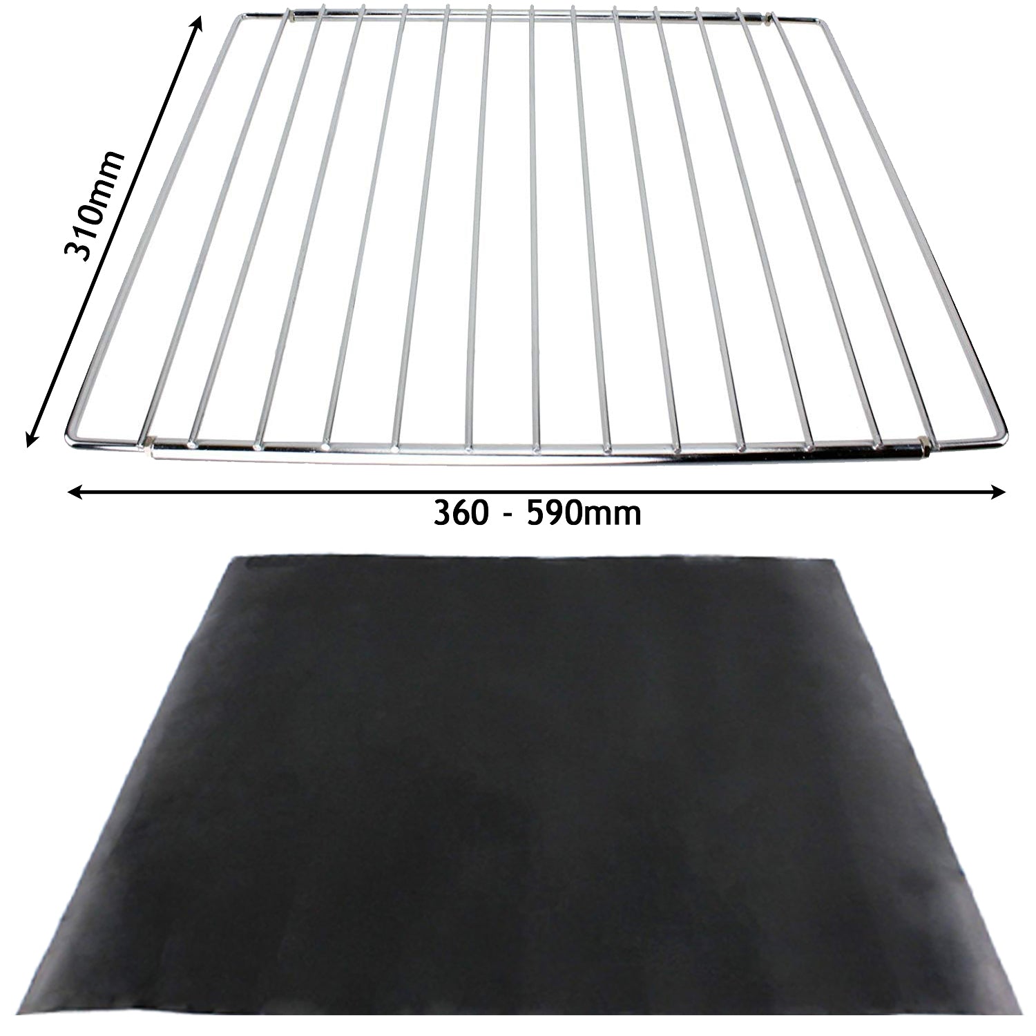 Universal Adjustable Extendable Oven Shelf (310 x 360-590mm)