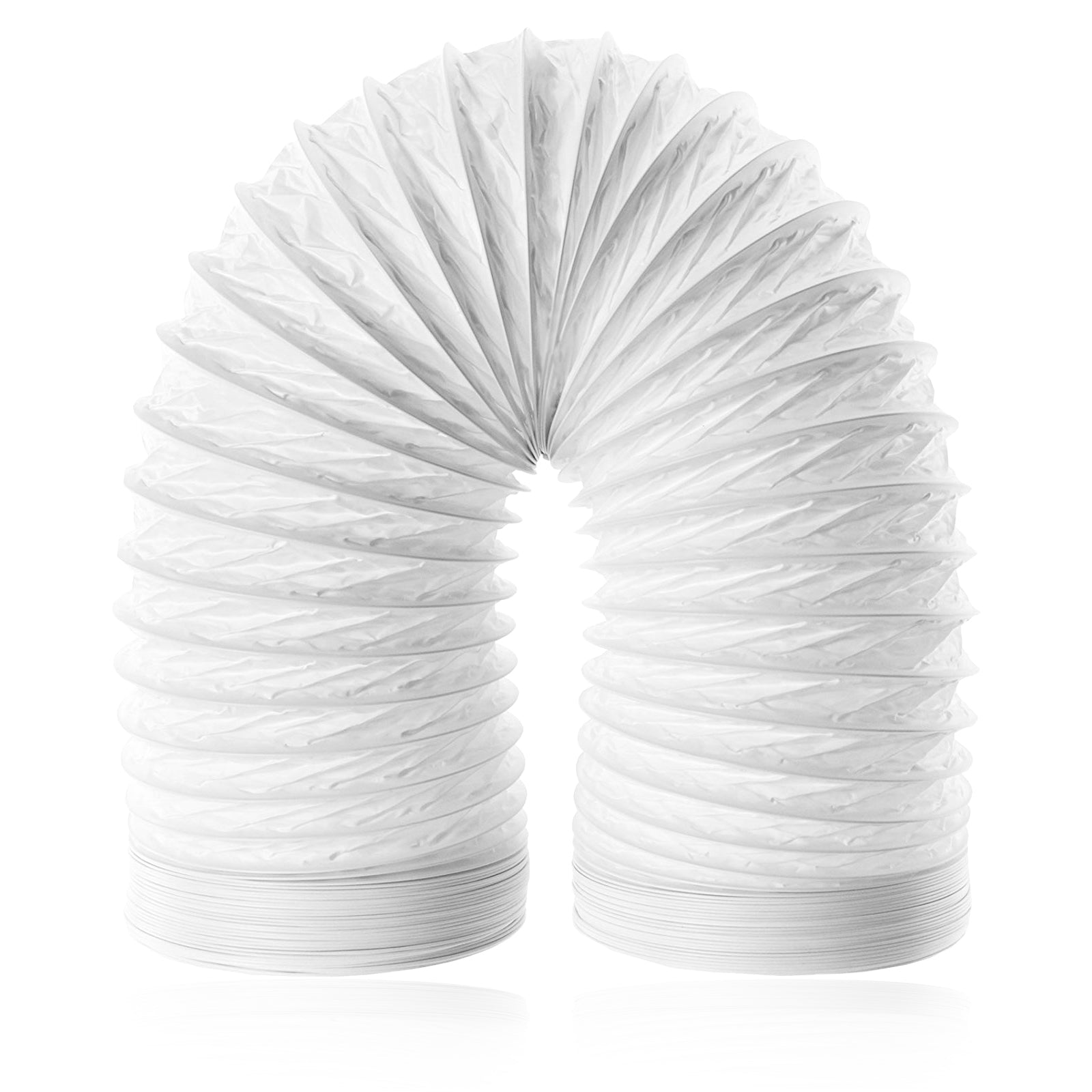 Extra Long Vent Hose & Screw Clips Kit for Hoover Tumble Dryer (6 Metre, 100mm Diameter)