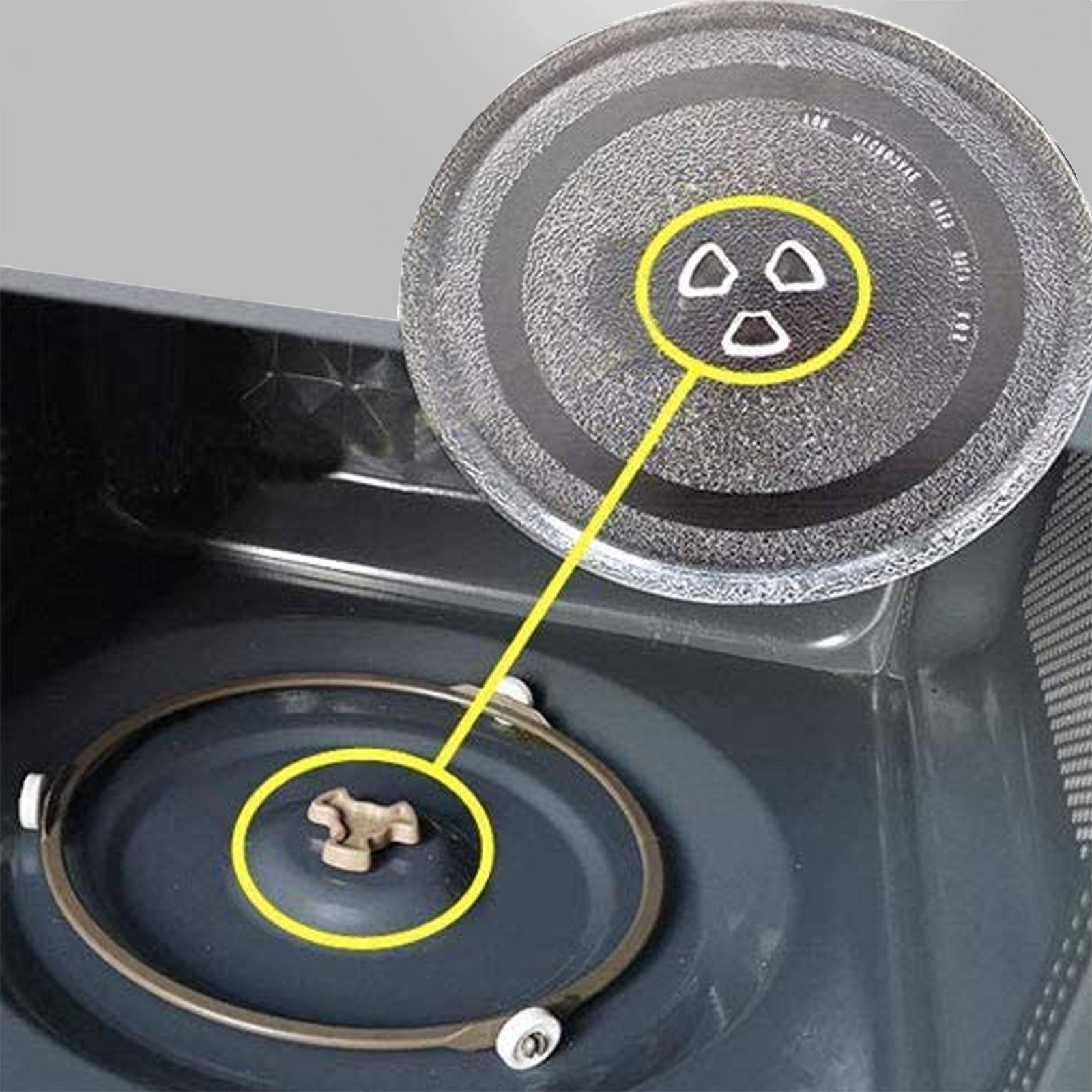 UNIVERSAL Glass Turntable Plate for Microwave Ovens (245mm)