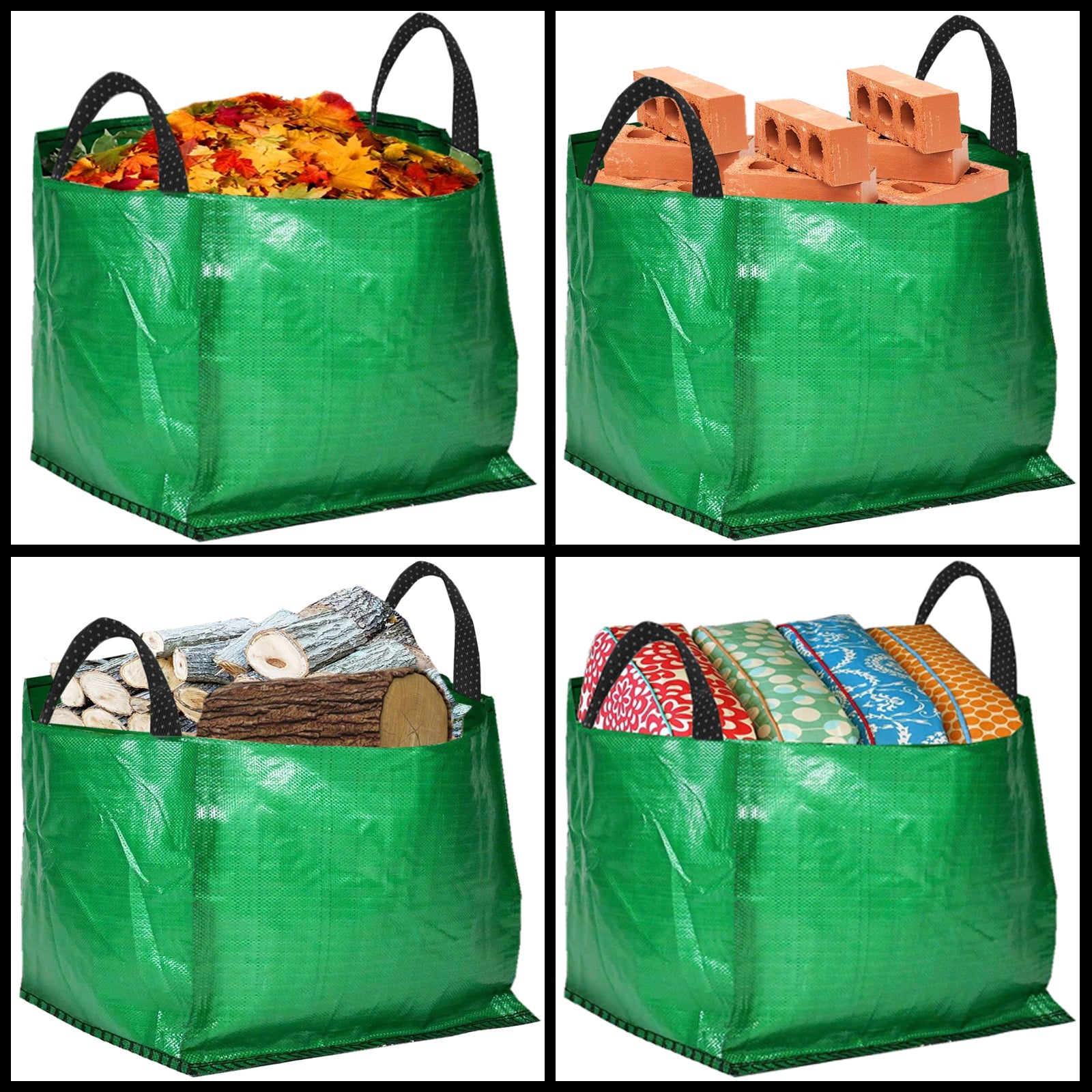 Gardening Leaf Leaves Log Branch Tree Removal Heavy Duty Sacks Woven Bag 120L