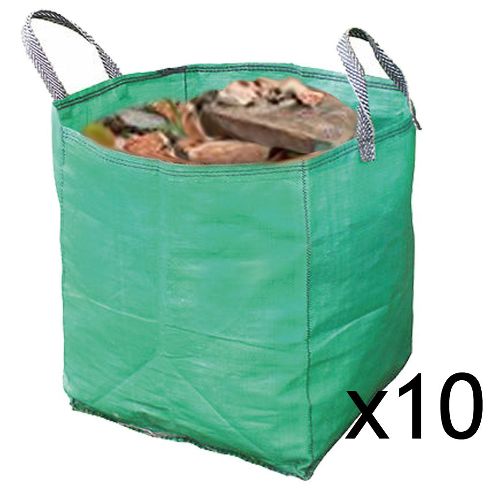 Gardening Leaf Leaves Log Branch Tree Removal Heavy Duty Sacks Woven Bag 120L x 10