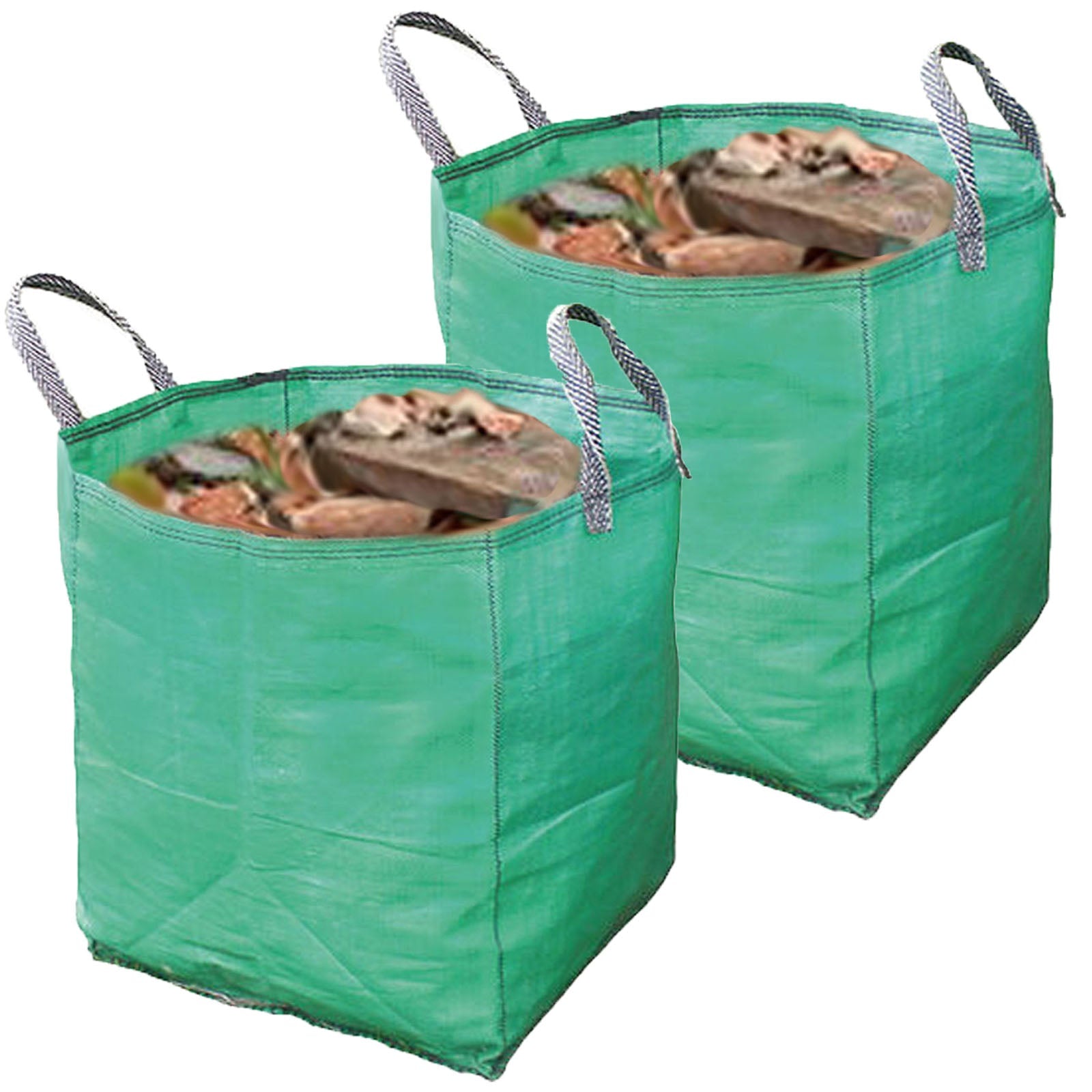 Gardening Leaf Leaves Log Branch Tree Removal Heavy Duty Sacks Woven Bag 120L x 2