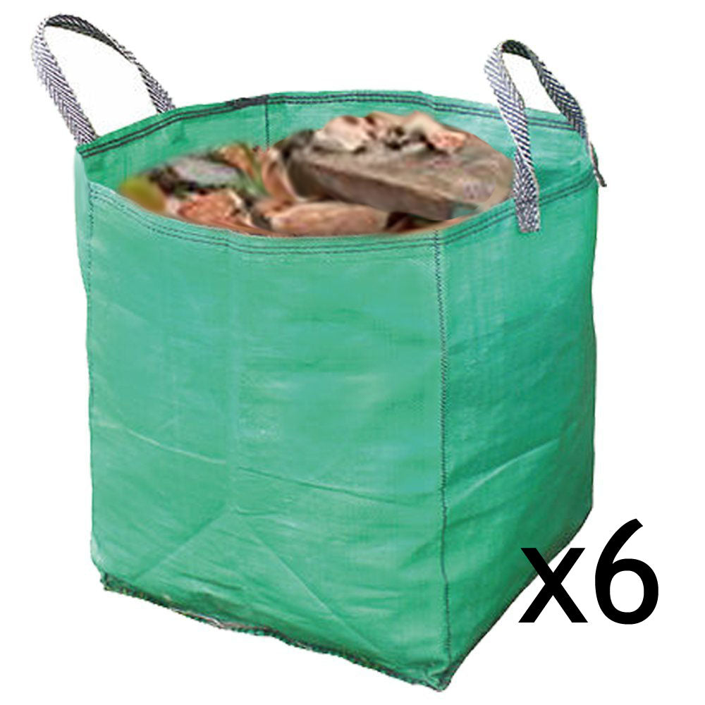 Gardening Leaf Leaves Log Branch Tree Removal Heavy Duty Sacks Woven Bag 120L x 6
