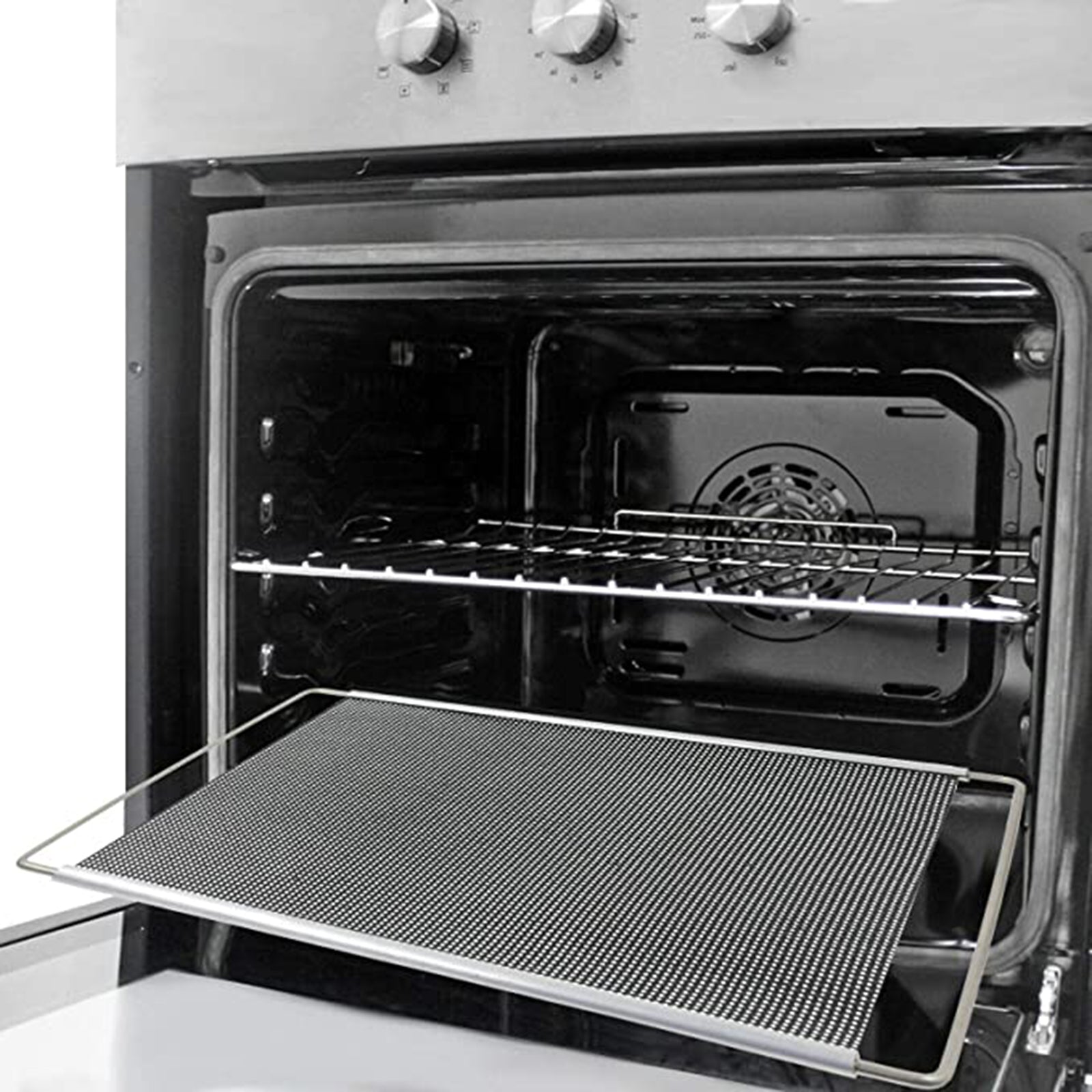 Oven Liner Shelf Adjustable UNIVERSAL Extendable Non Stick Baking Rack Tray - Pack of 2