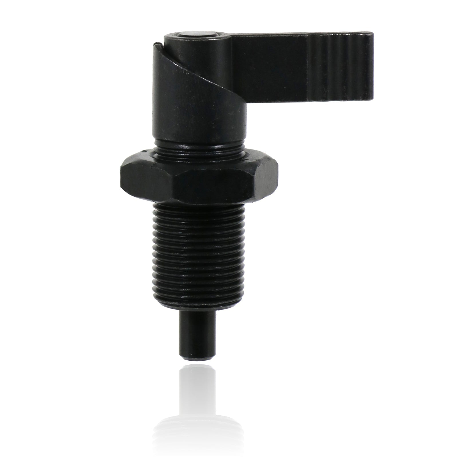 M20 Index Plunger with Cam Action Blackened Steel 8mm plunger