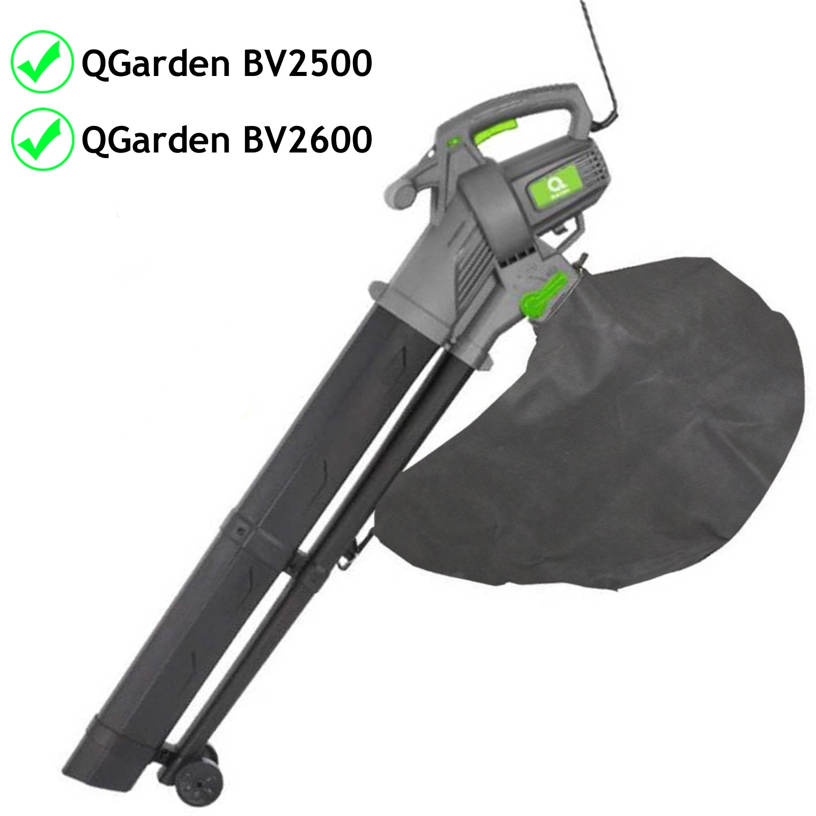 Collection Bag for QGARDEN BV2500 BV2600 Leaf Blower Garden Vac Vacuum Sack
