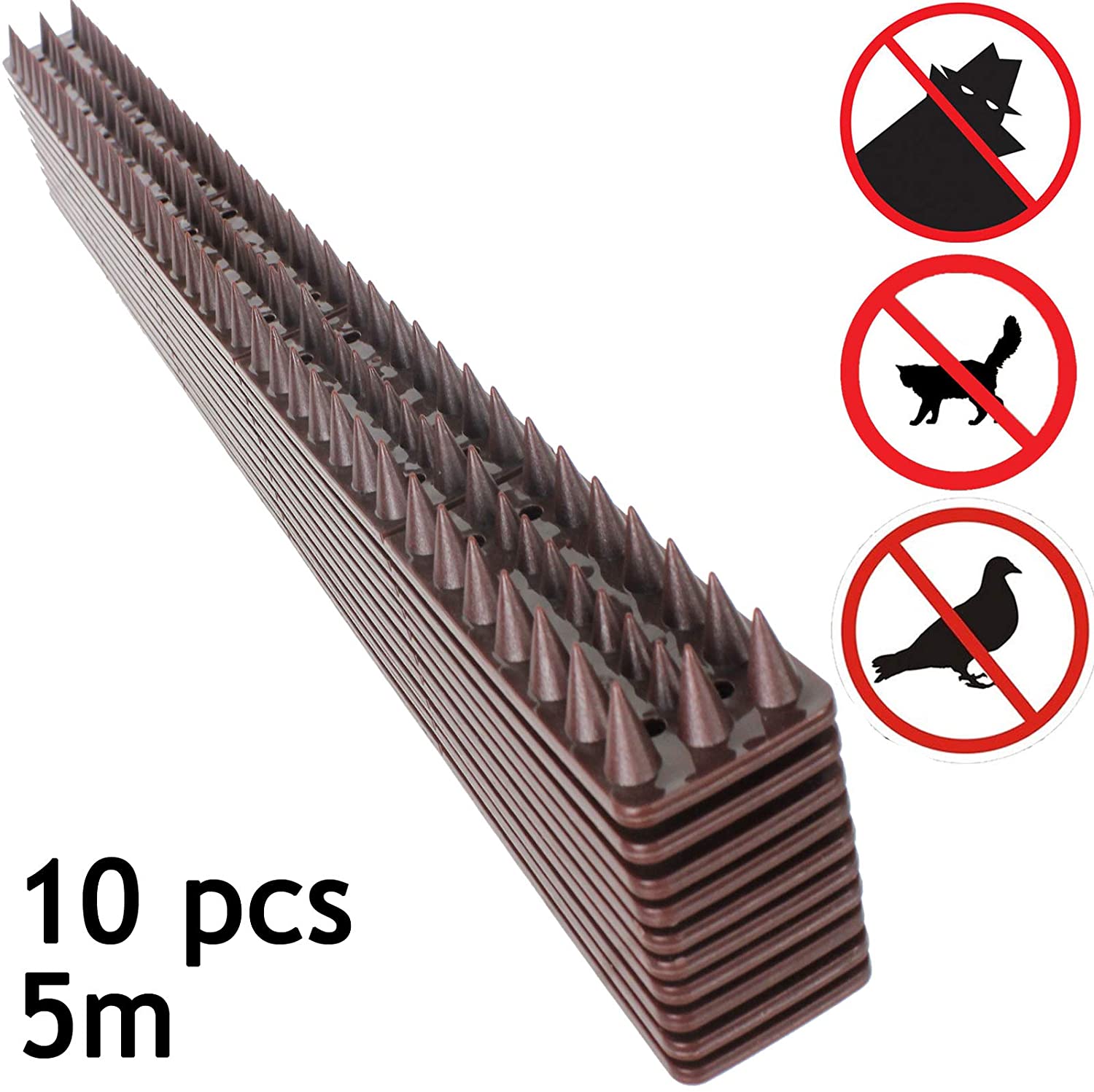 Fence Security spikes Wall Pest Security Strips Brown