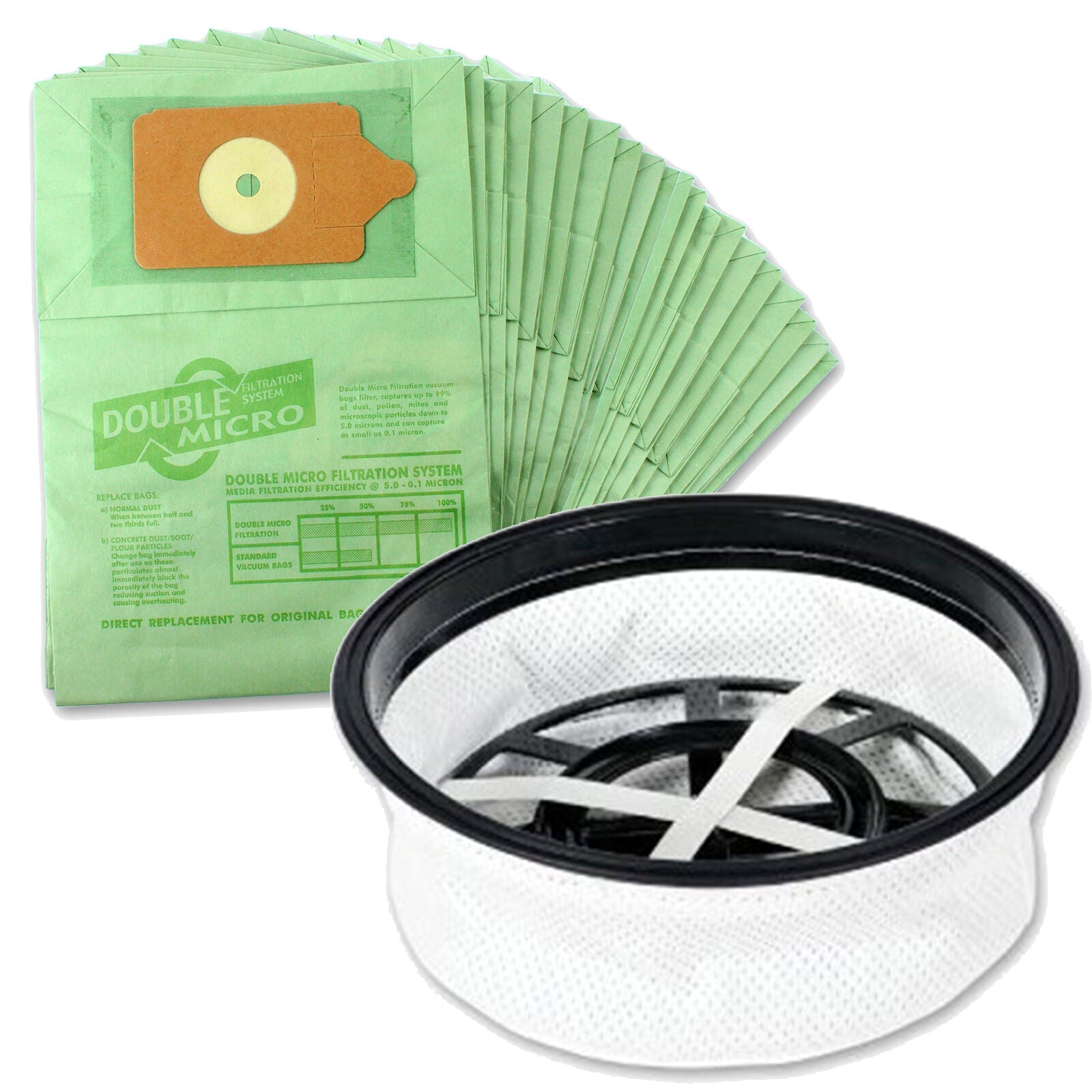 Vacuum Bags & Filter Microfibre for Numatic Henry Hetty James Vacuum Cleaner (20 Bags + Fresheners)