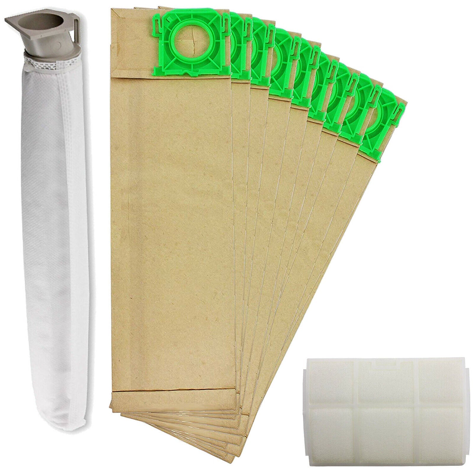 Dust Bags Filter Service Kit for SEBO X1 X2 X3 X4 X5 Extra 370 470 C1 C2 C3 Series Vacuum Cleaner (10 Bags, 2 Filters)